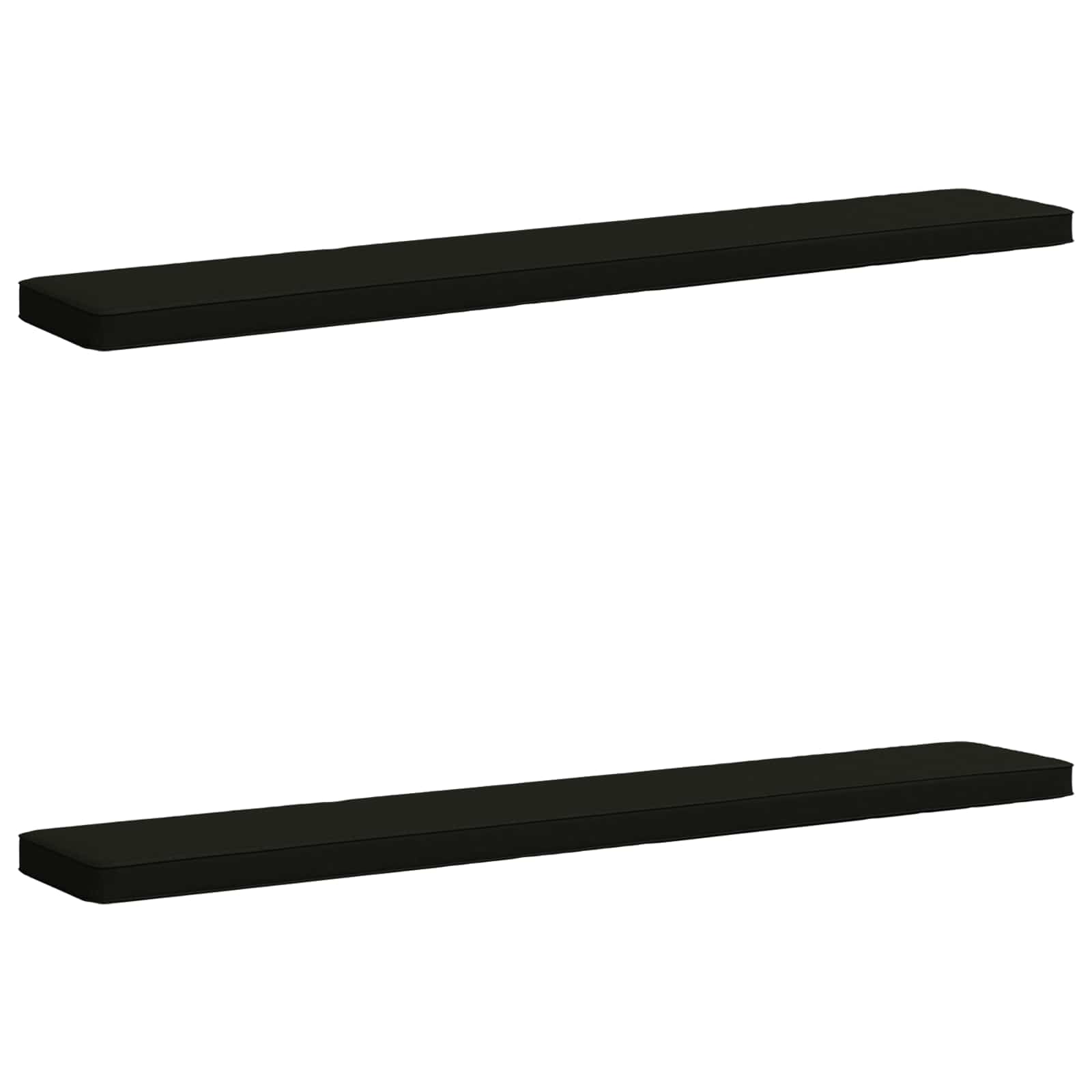 Калъфи за пейки, 2 части VUGHT 2 pcs 100% полиестер Черно — изображение 2