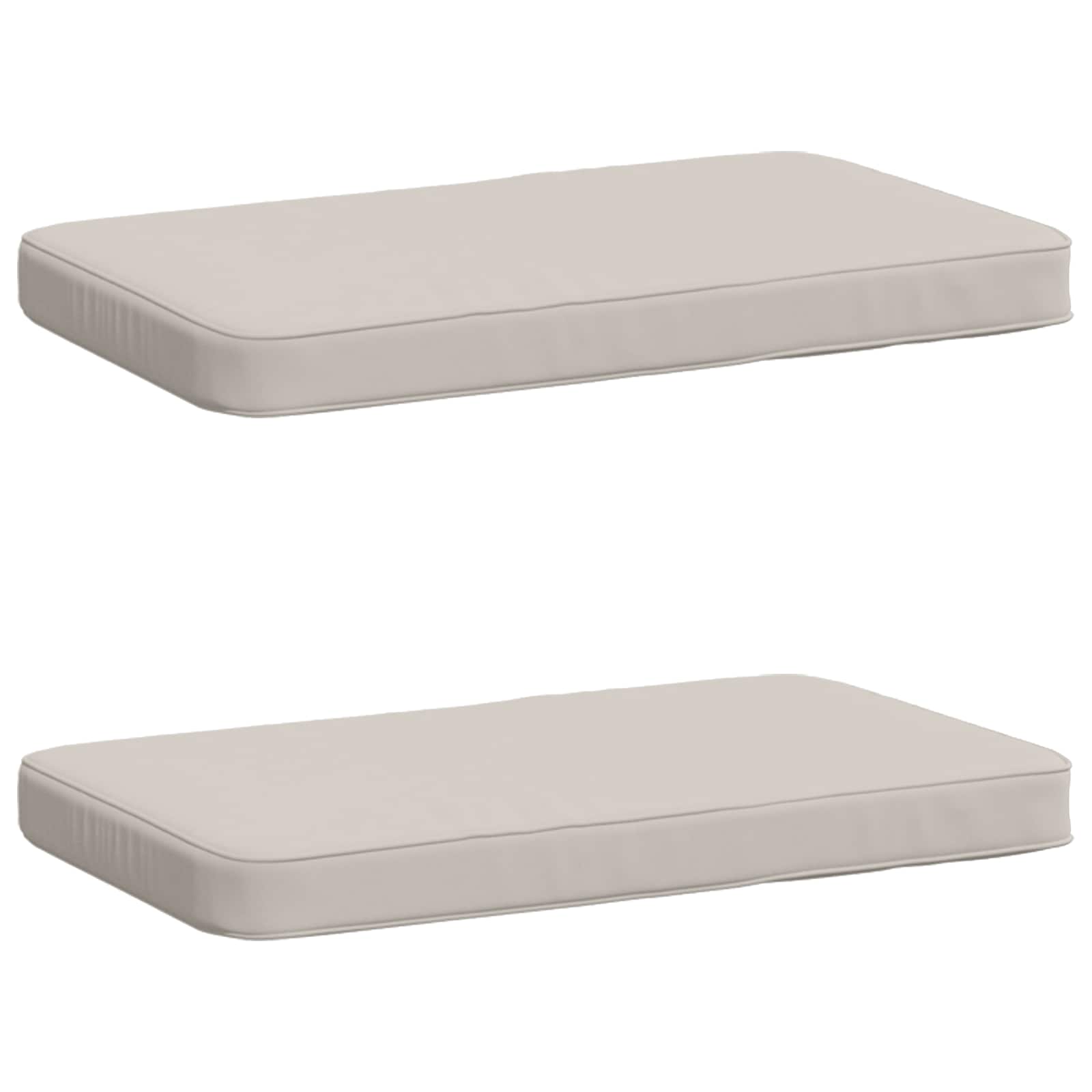 Калъфи за пейки, 2 части VUGHT 2 pcs 100% полиестер Бяло — изображение 2