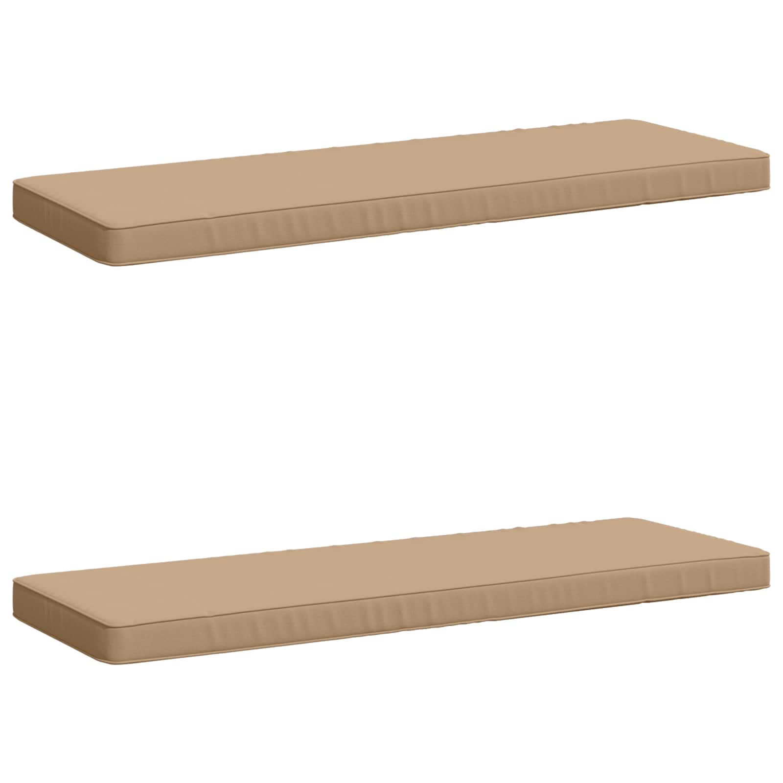 2-delige Bankkussens VUGHT 2 st 100% Polyester Zand image 1