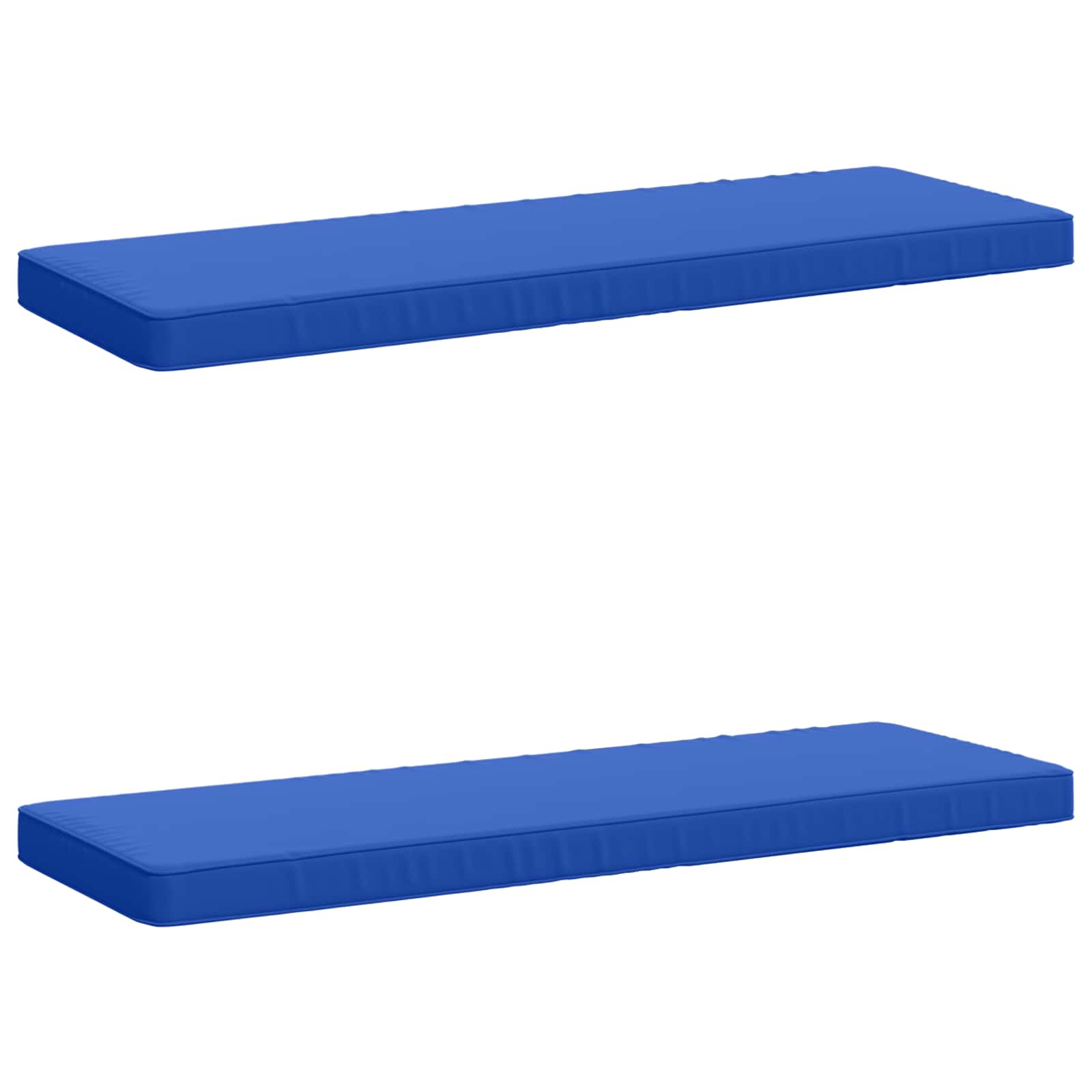 2-delige Bankkussens VUGHT 2 st 100% Polyester Koninklijk Blauw image 2