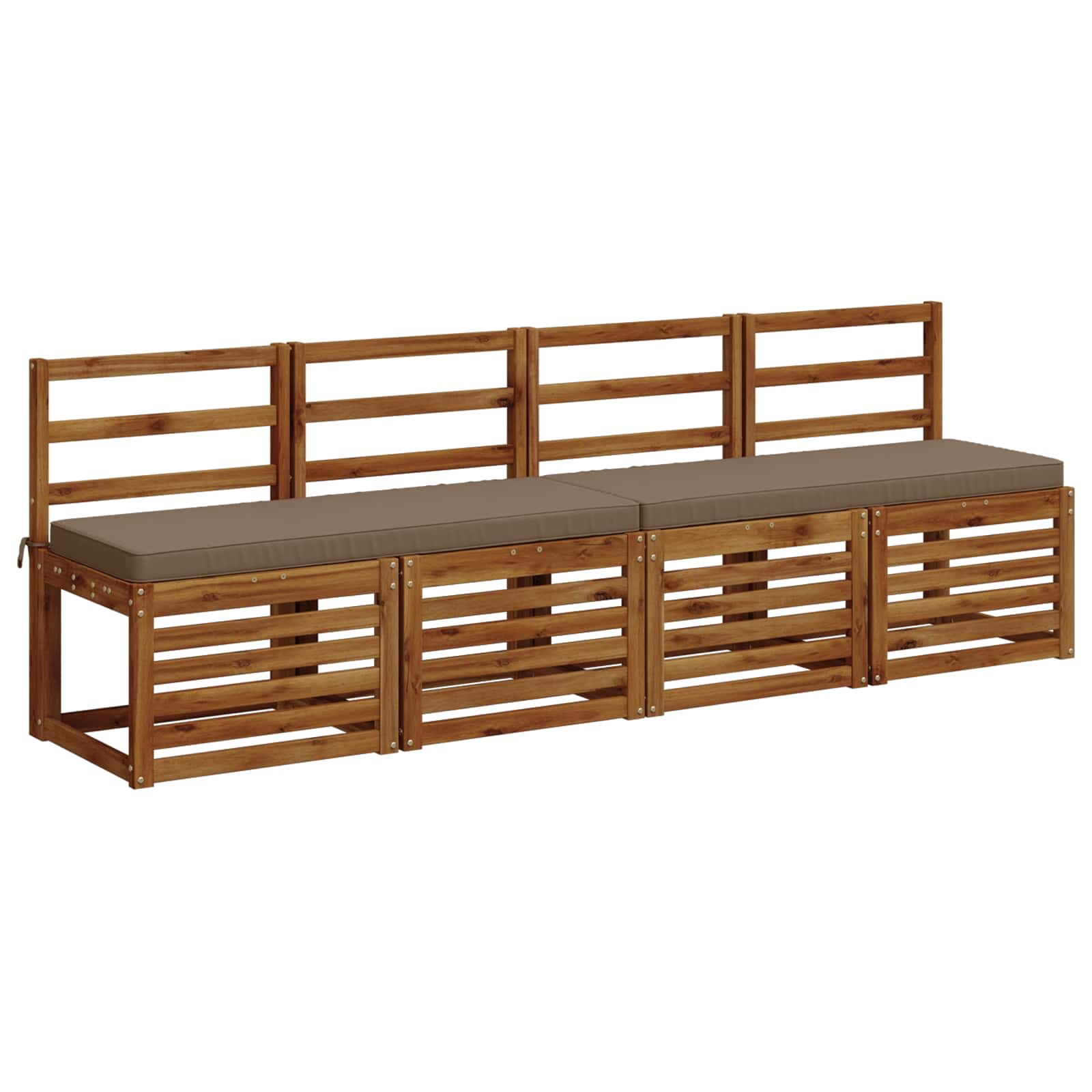 1-delig Bankkussen VUGHT 100% Polyester Taupe 110 x 40 x 5 cm image 3