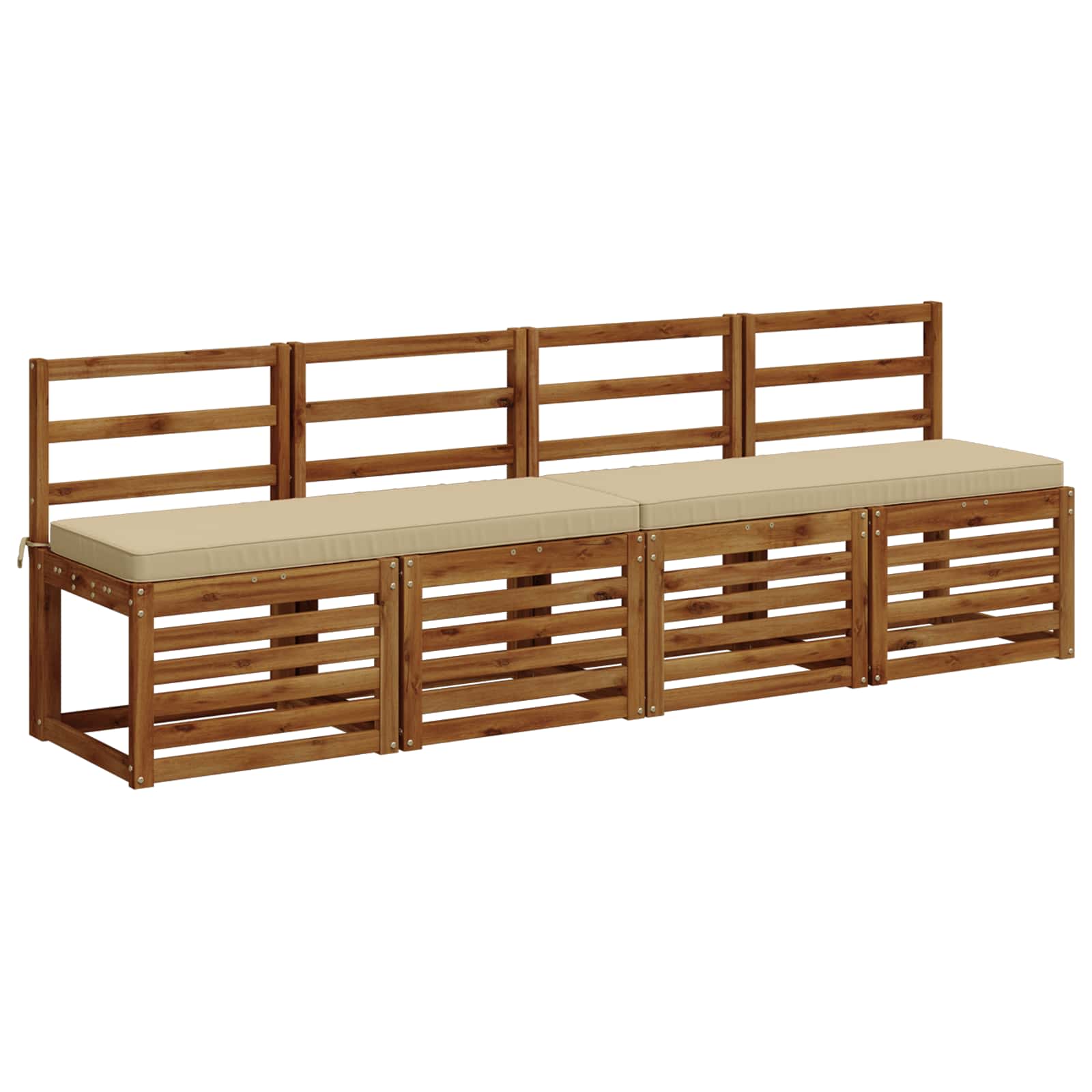 1-delig Bankkussen VUGHT 100% Polyester Beige 110 x 40 x 5 cm image 3