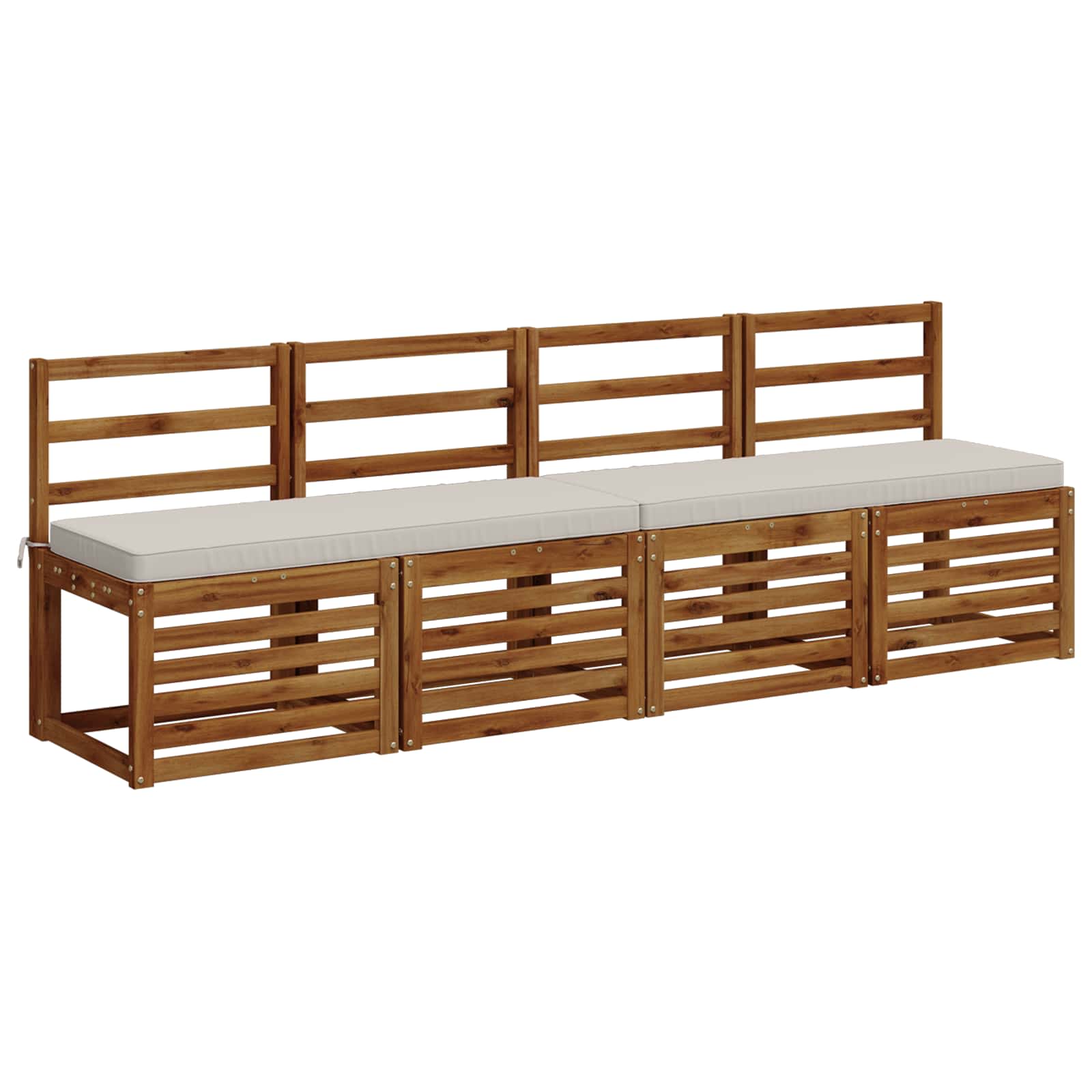1-delig Bankkussen VUGHT 100% Polyester Wit 120 x 40 x 5 cm image 3