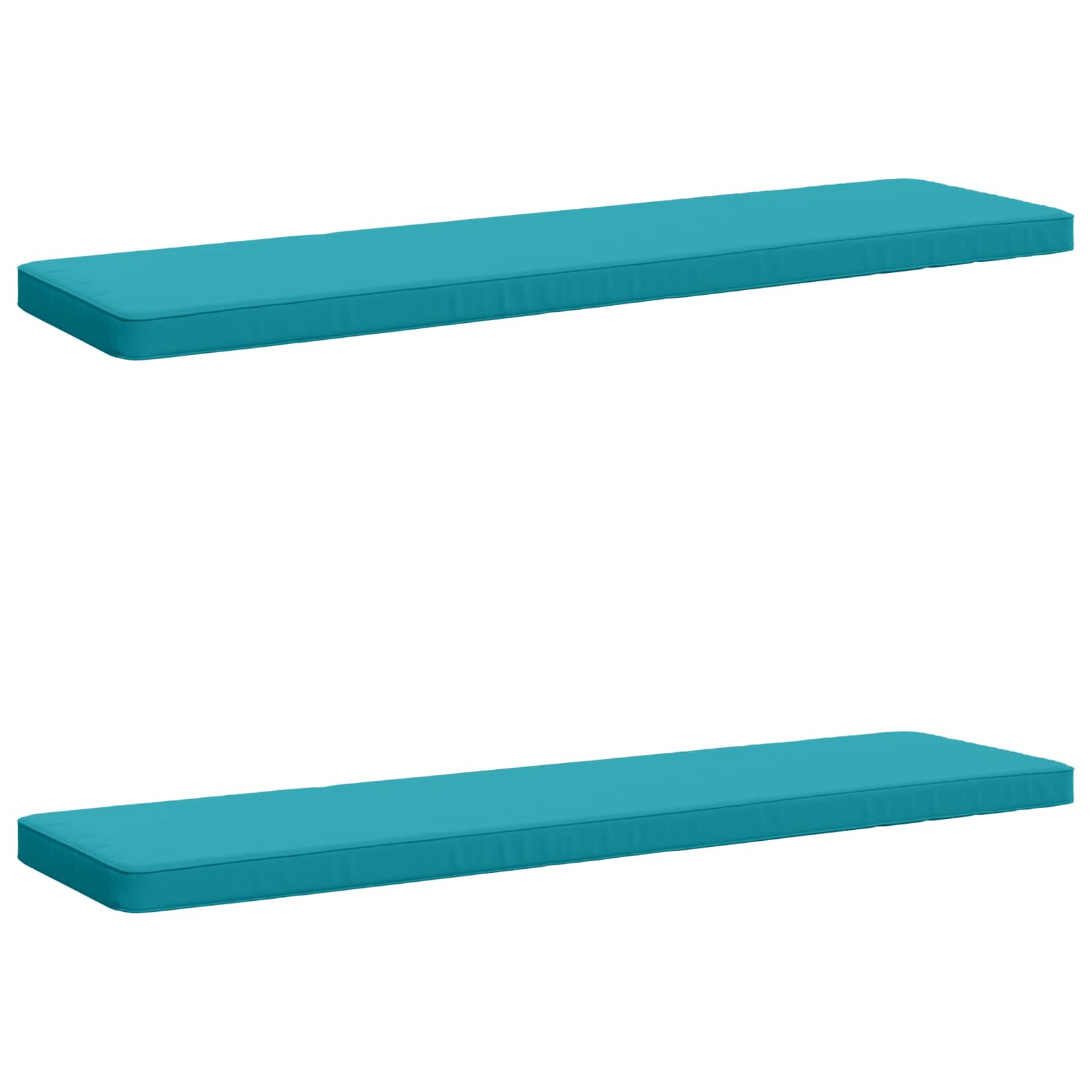 2-delige Bankkussens VUGHT 2 st 100% Polyester Turquoise image 2