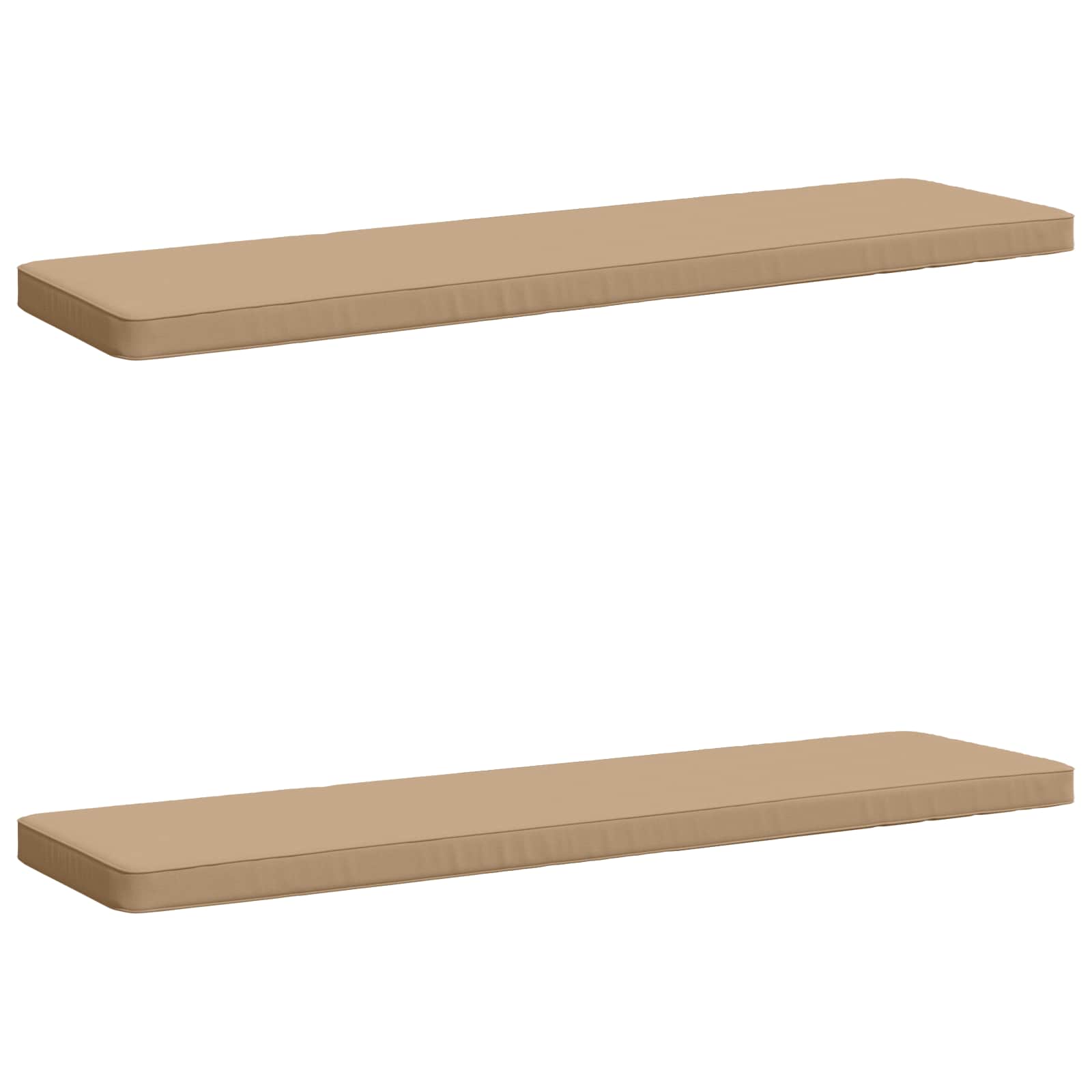 2-delige Bankkussens VUGHT 2 st 100% Polyester Zand image 1