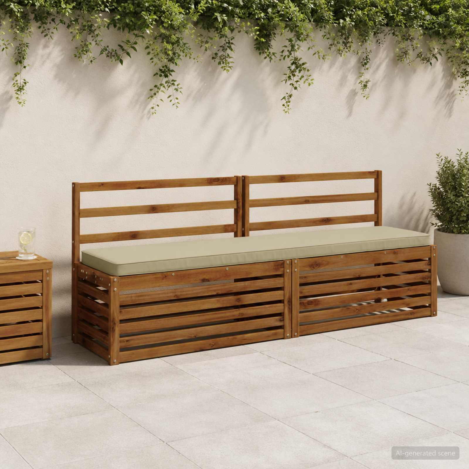 2-delige Bankkussens VUGHT 2 st 100% Polyester Lichtgroen image 1
