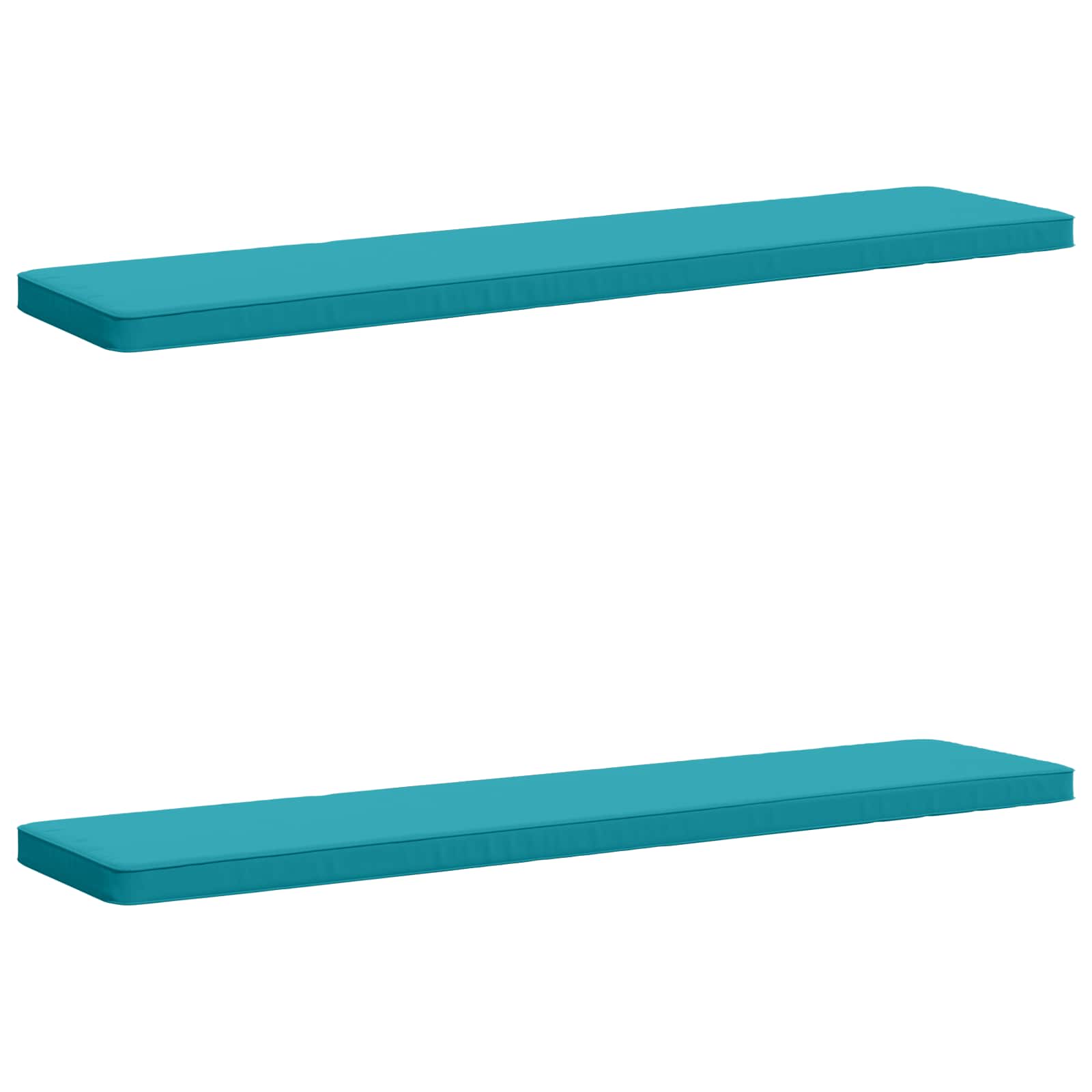 2-delige Bankkussens VUGHT 2 st 100% Polyester Turquoise image 2