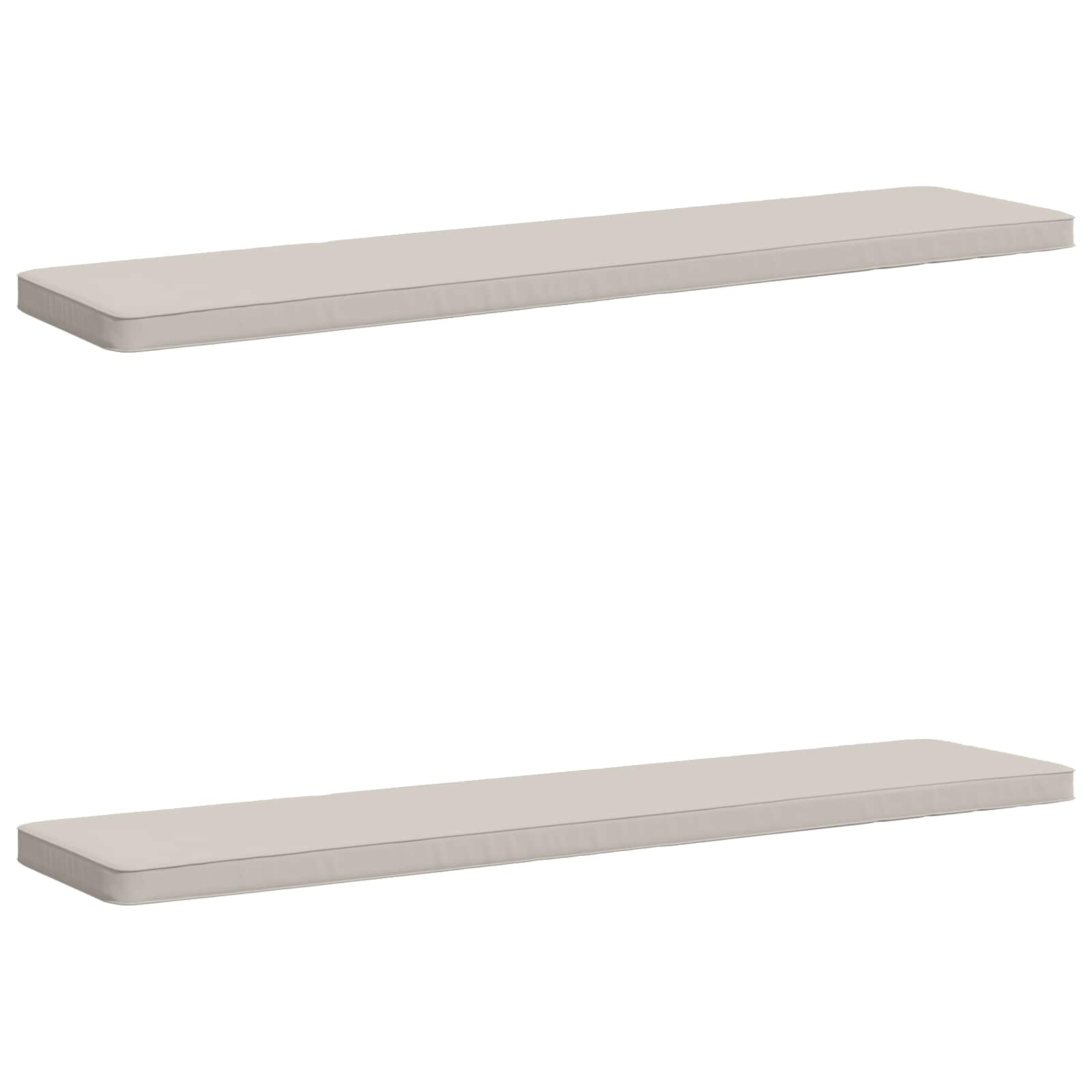 2-delige Bankkussens VUGHT 2 st 100% Polyester Wit image 1