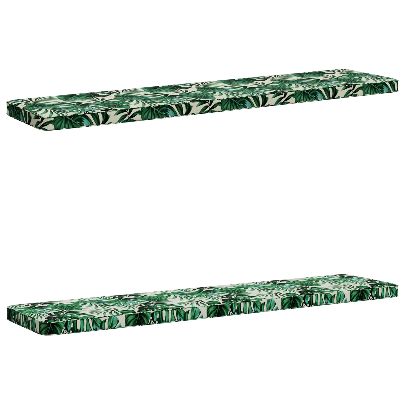 2-delige Bankkussens VUGHT 2 st 100% Polyester Bladpatroon image 2