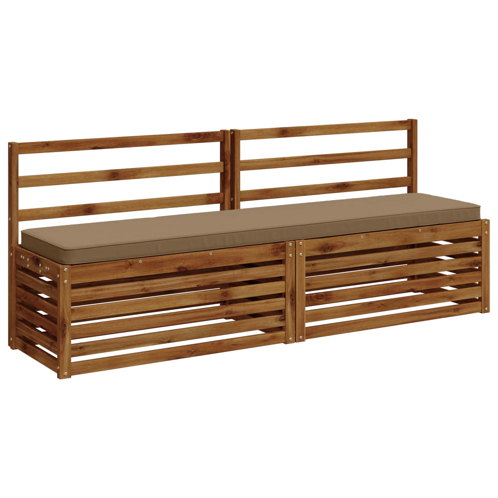 1-delig Bankkussen VUGHT 100% Polyester Taupe 180 x 40 x 5 cm image 3
