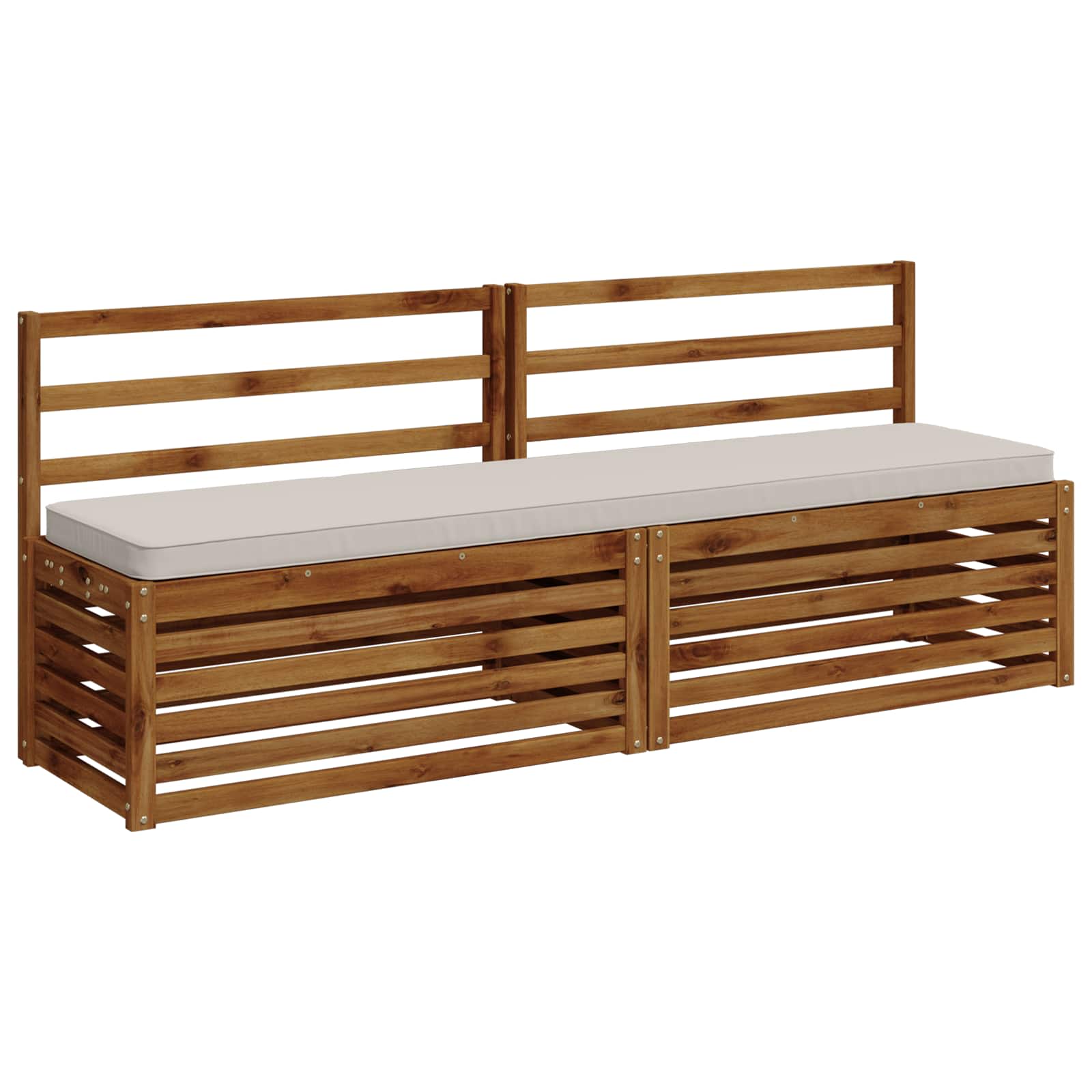 1-delig Bankkussen VUGHT 100% Polyester Wit 200 x 40 x 5 cm image 2