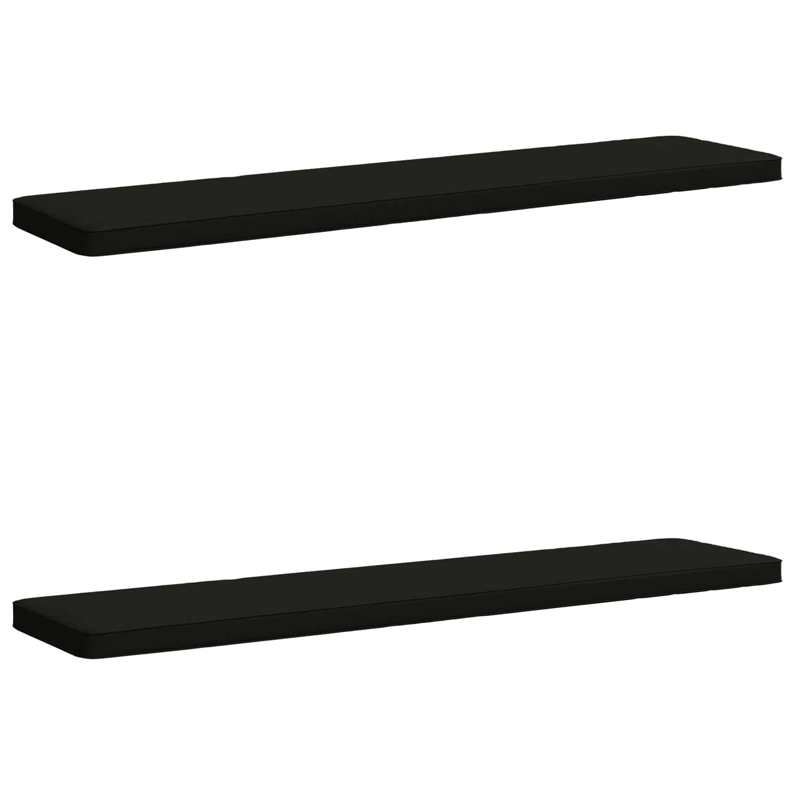 2-delige Bankkussens VUGHT 2 st 100% Polyester Zwart image 2