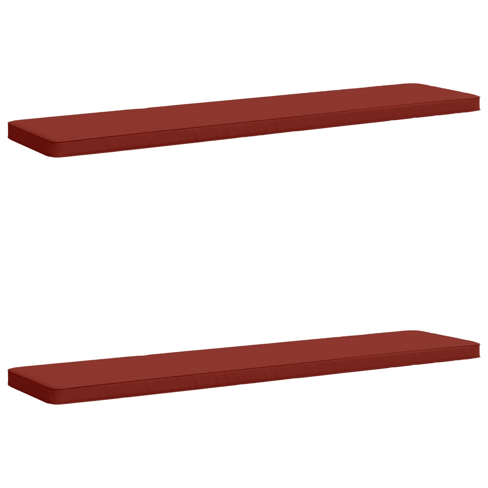 2-delige Bankkussens VUGHT 2 st 100% Polyester Rood image 2