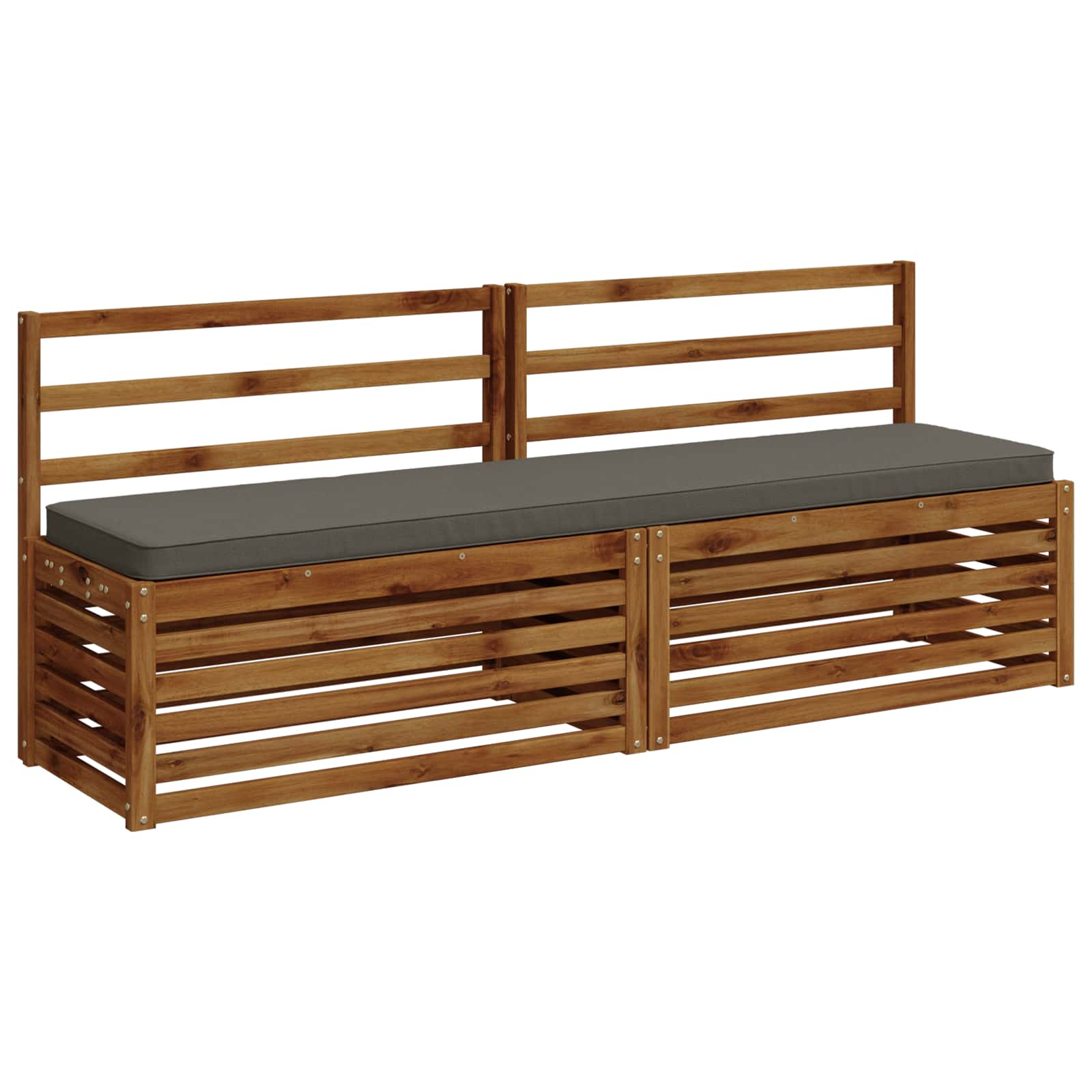 2-delige Bankkussens VUGHT 2 st 100% Polyester Grijs image 3