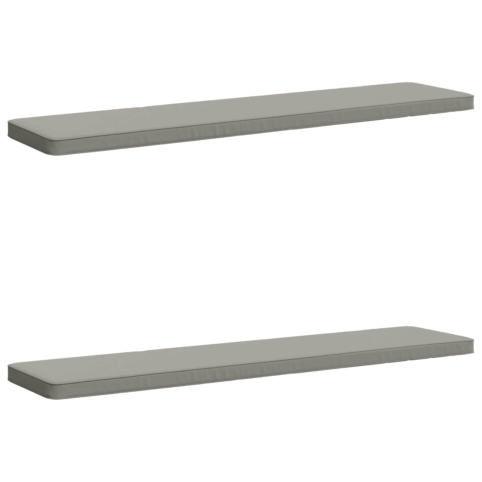 2-delige Bankkussens VUGHT 2 st 100% Polyester Grijs image 2