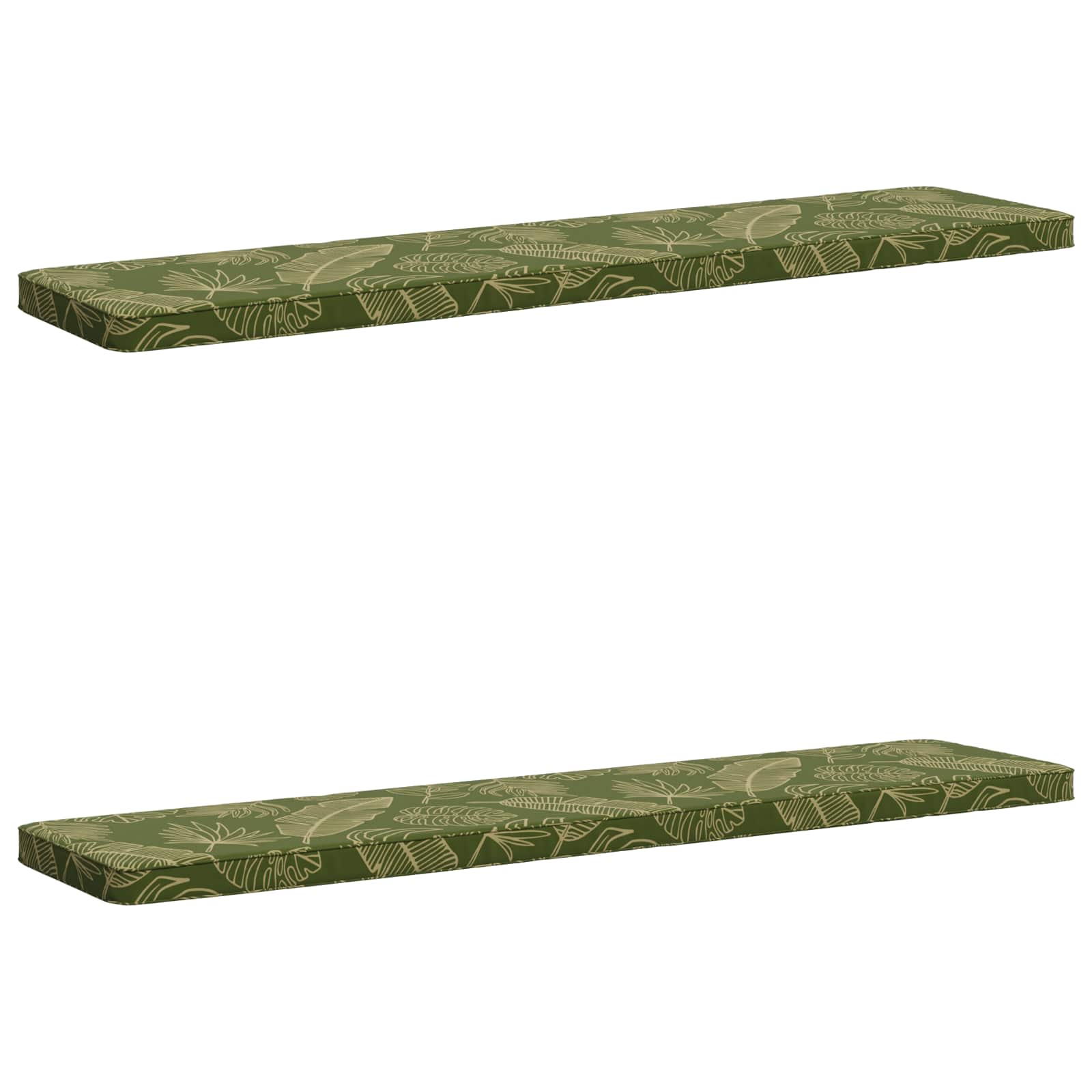 2-delige Bankkussens VUGHT 2 st 100% Polyester Bladontwerp image 2