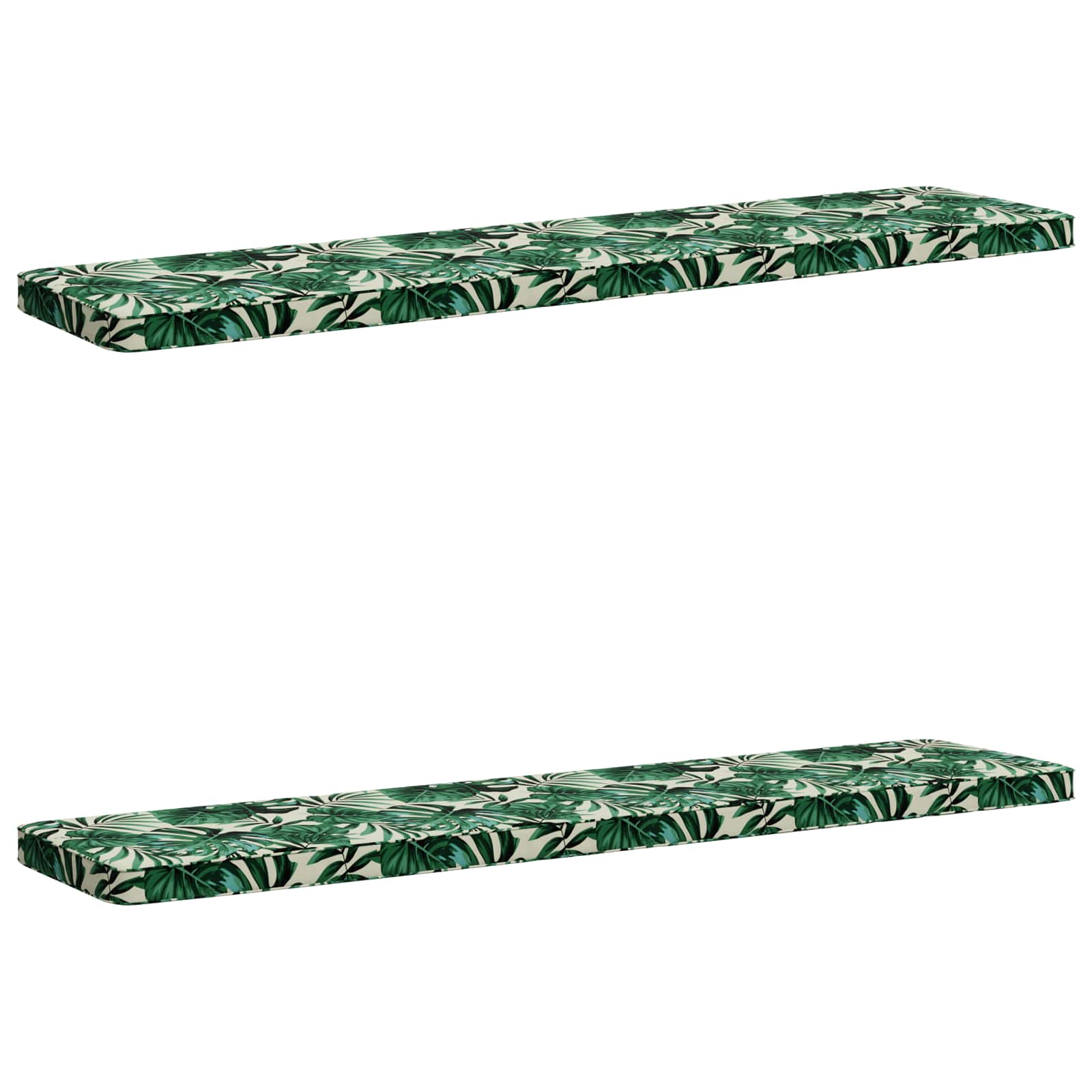2-delige Bankkussens VUGHT 2 st 100% Polyester Bladpatroon image 2