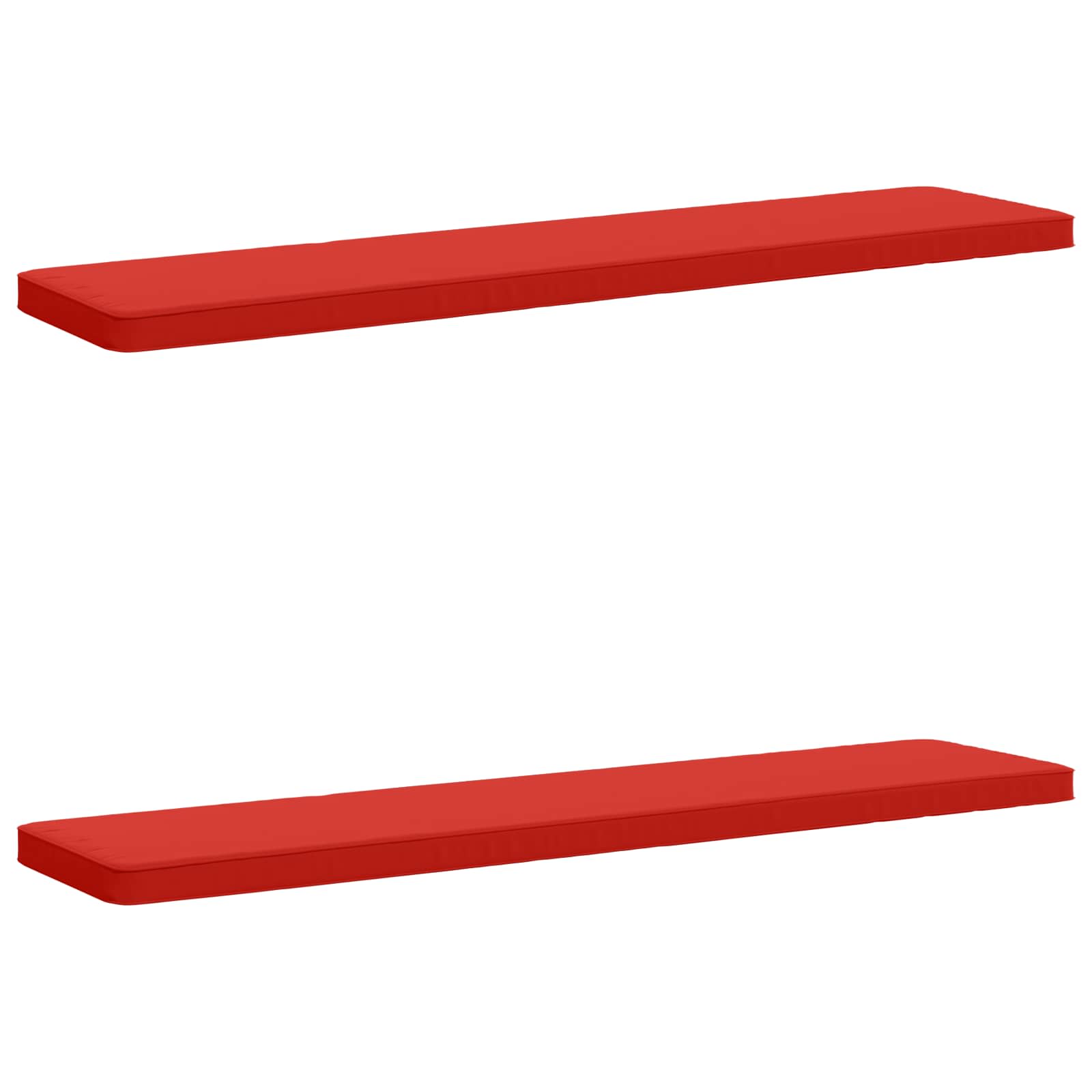 2-delige Bankkussens VUGHT 2 st 100% Polyester Rood image 2