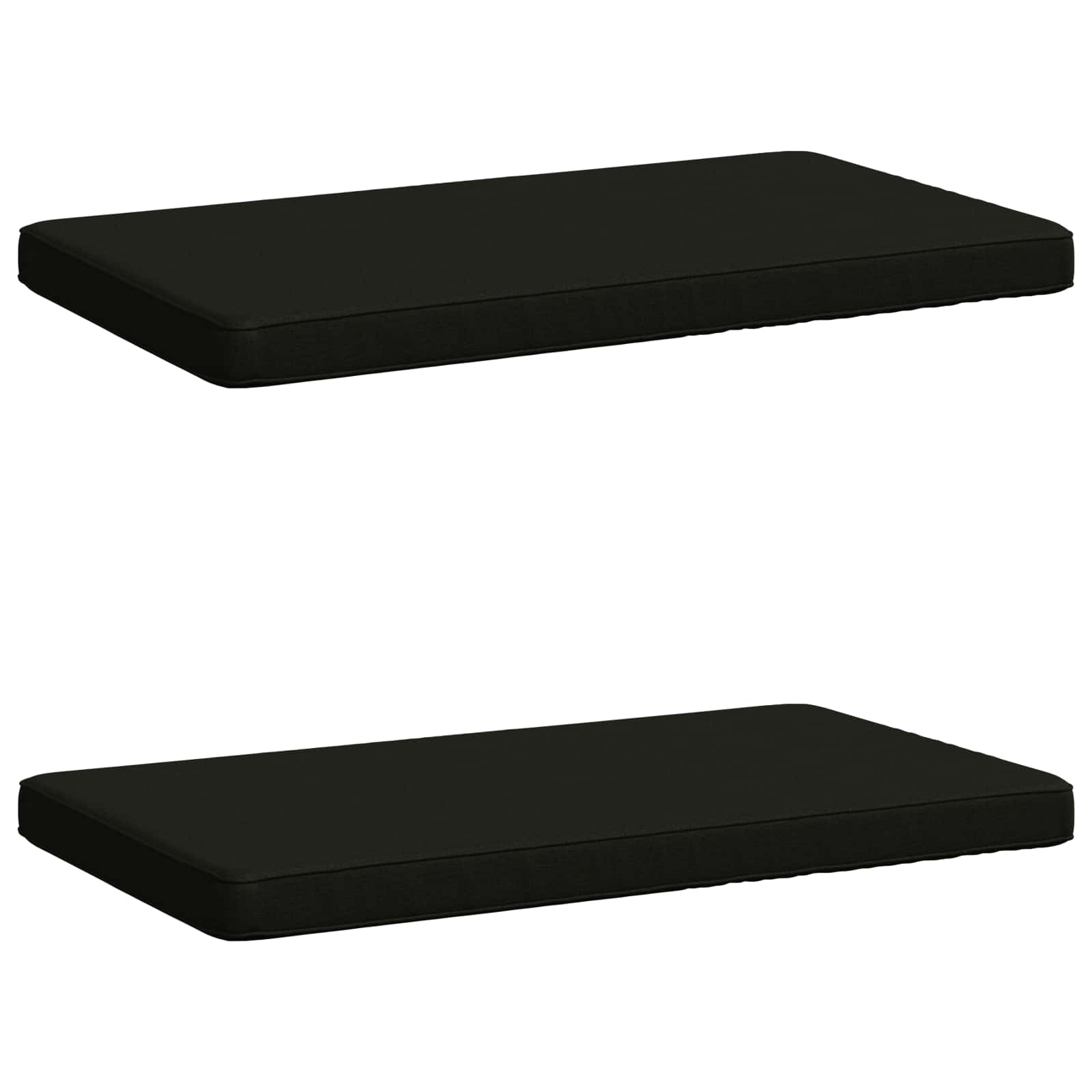 2-delige Bankkussens VUGHT 2 st 100% Polyester Zwart image 1