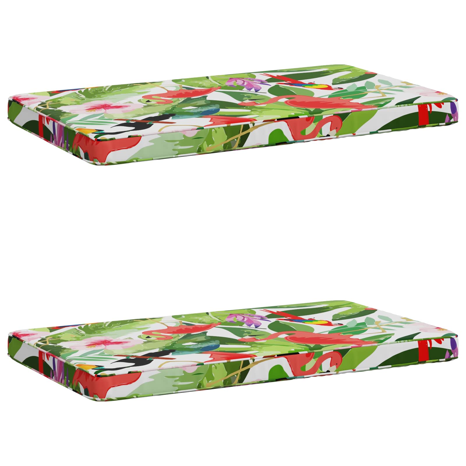 2-delige Bankkussens VUGHT 2 st 100% Polyester Meerkleurig image 1