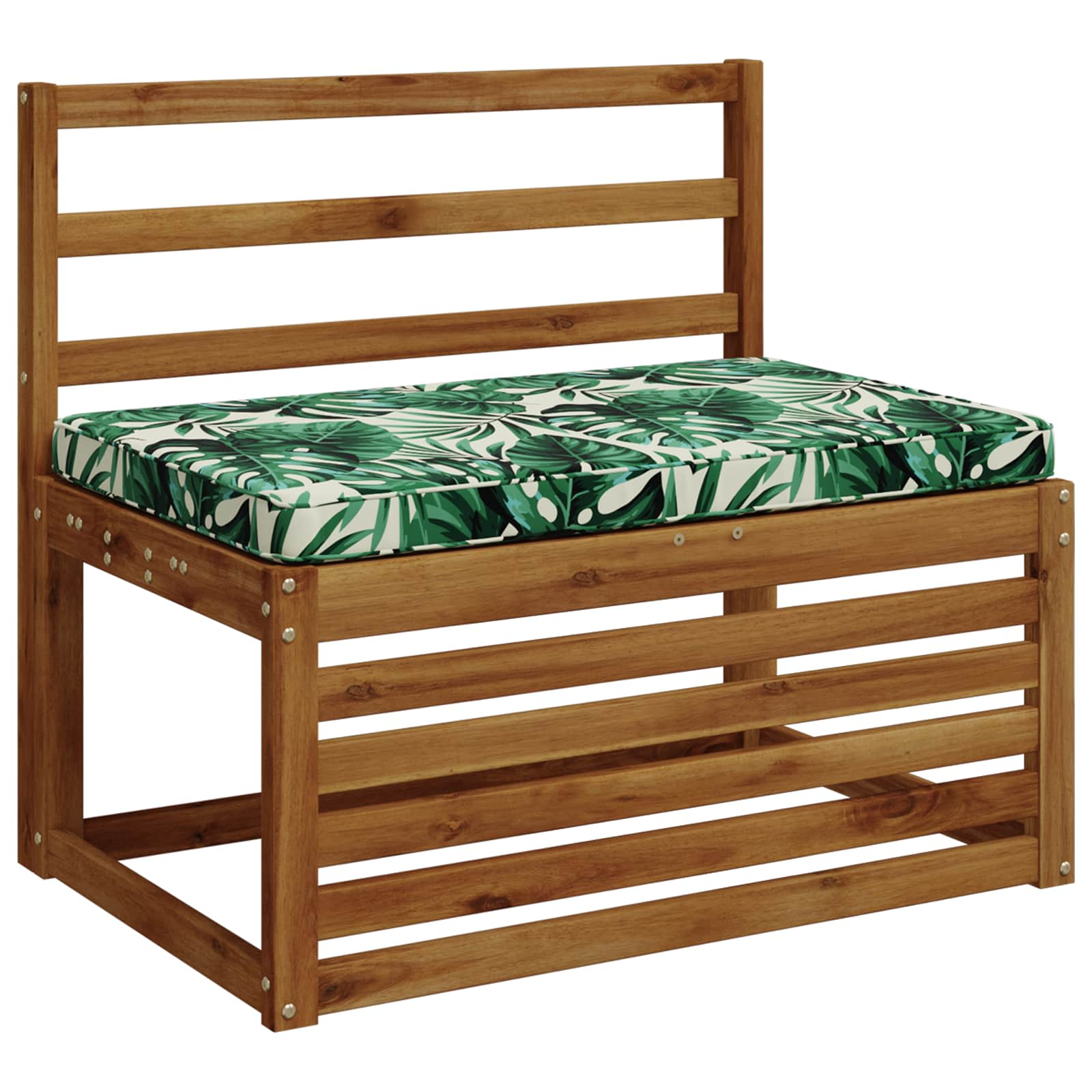 1-delig Bankkussen VUGHT 100% Polyester Bladpatroon image 3