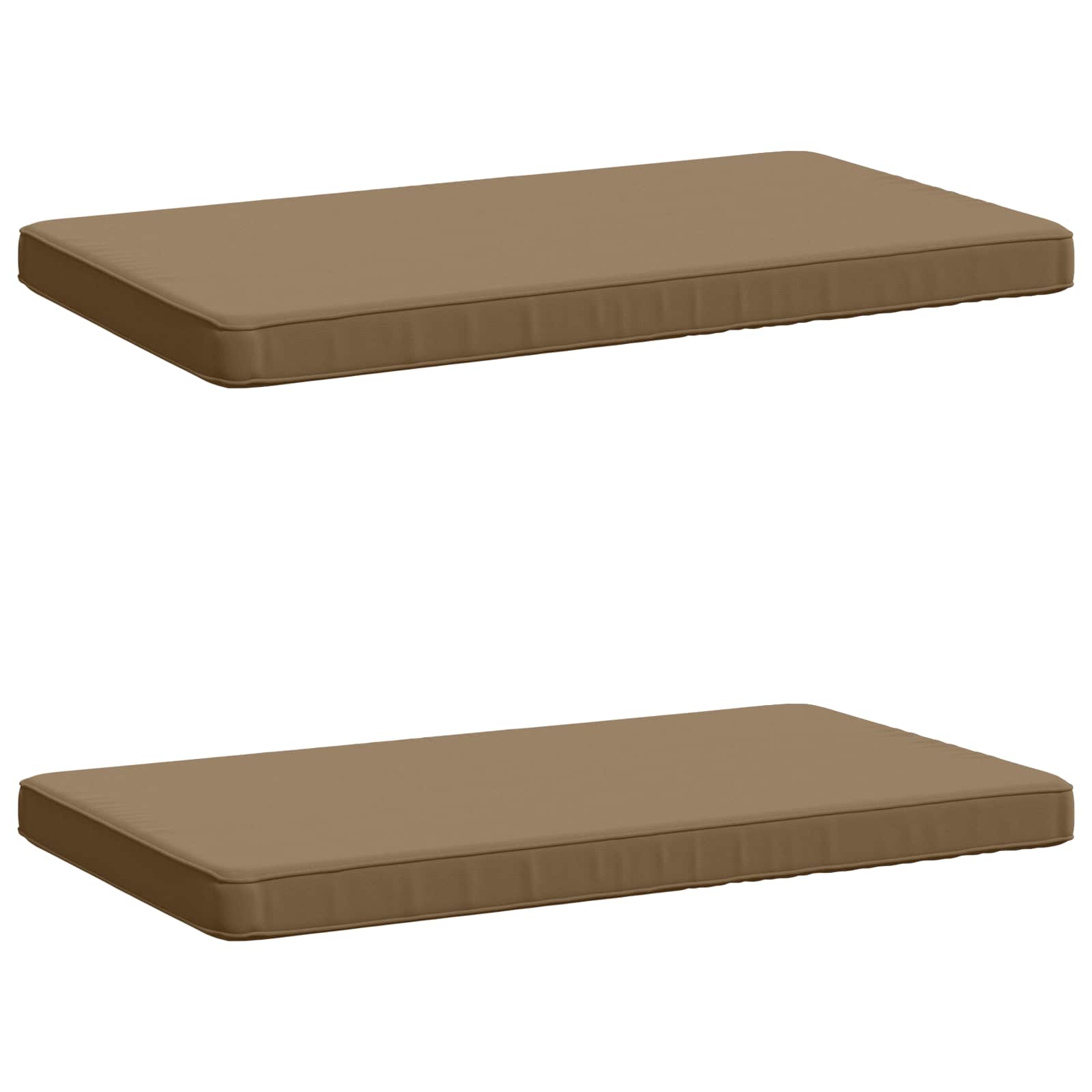 2-delige Bankkussens VUGHT 2 st 100% Polyester Taupe image 2
