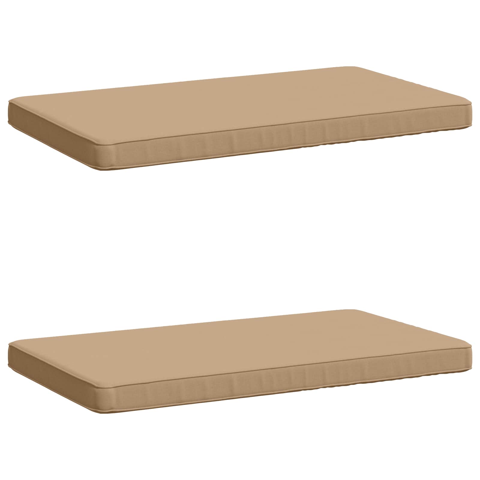 2-delige Bankkussens VUGHT 2 st 100% Polyester Zand image 1