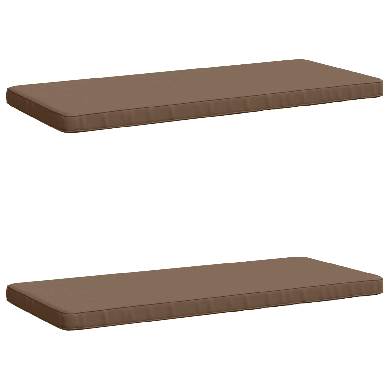 2-delige Bankkussens VUGHT 2 st 100% Polyester Taupe image 2