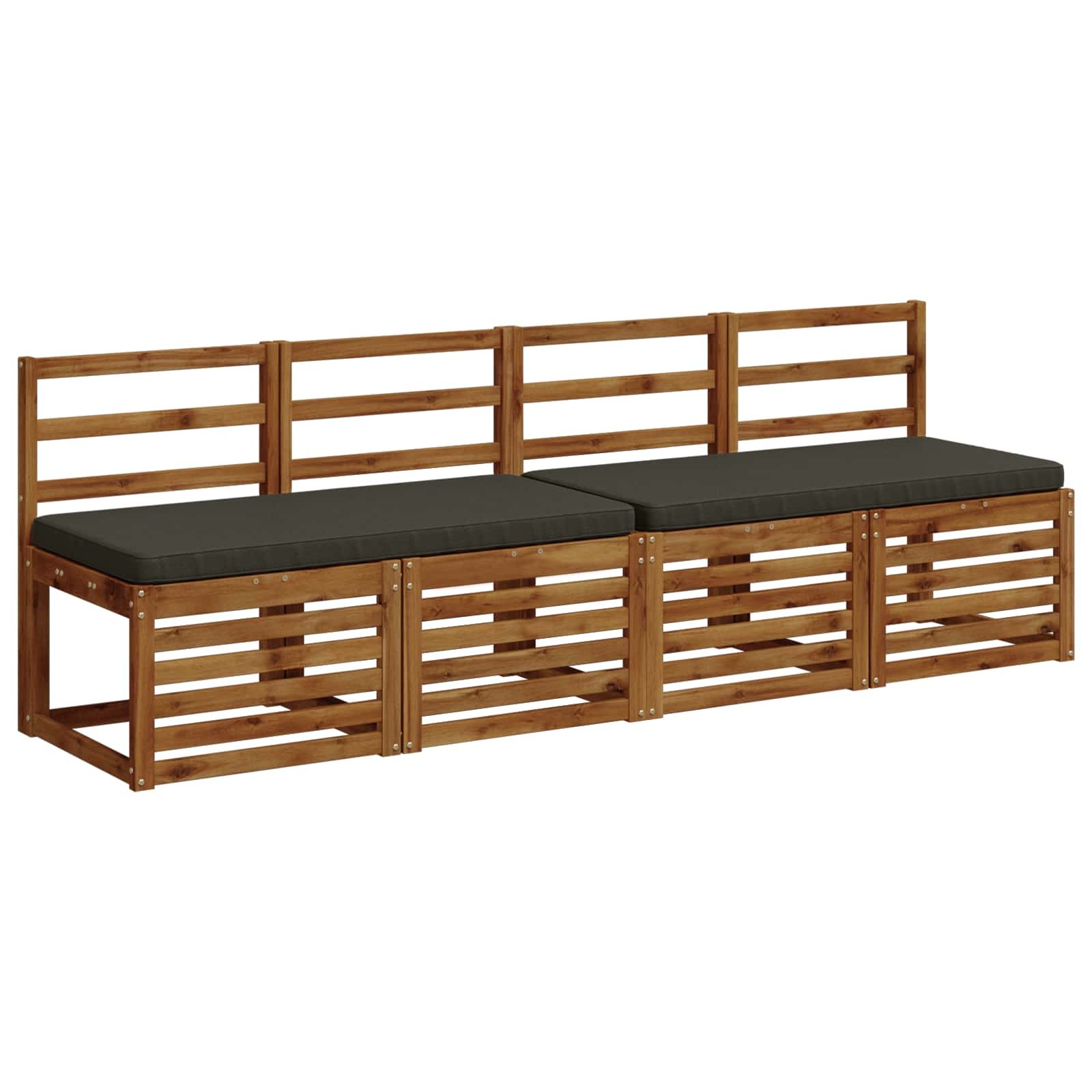 2-delige Bankkussens VUGHT 2 st 100% Polyester Antraciet image 3