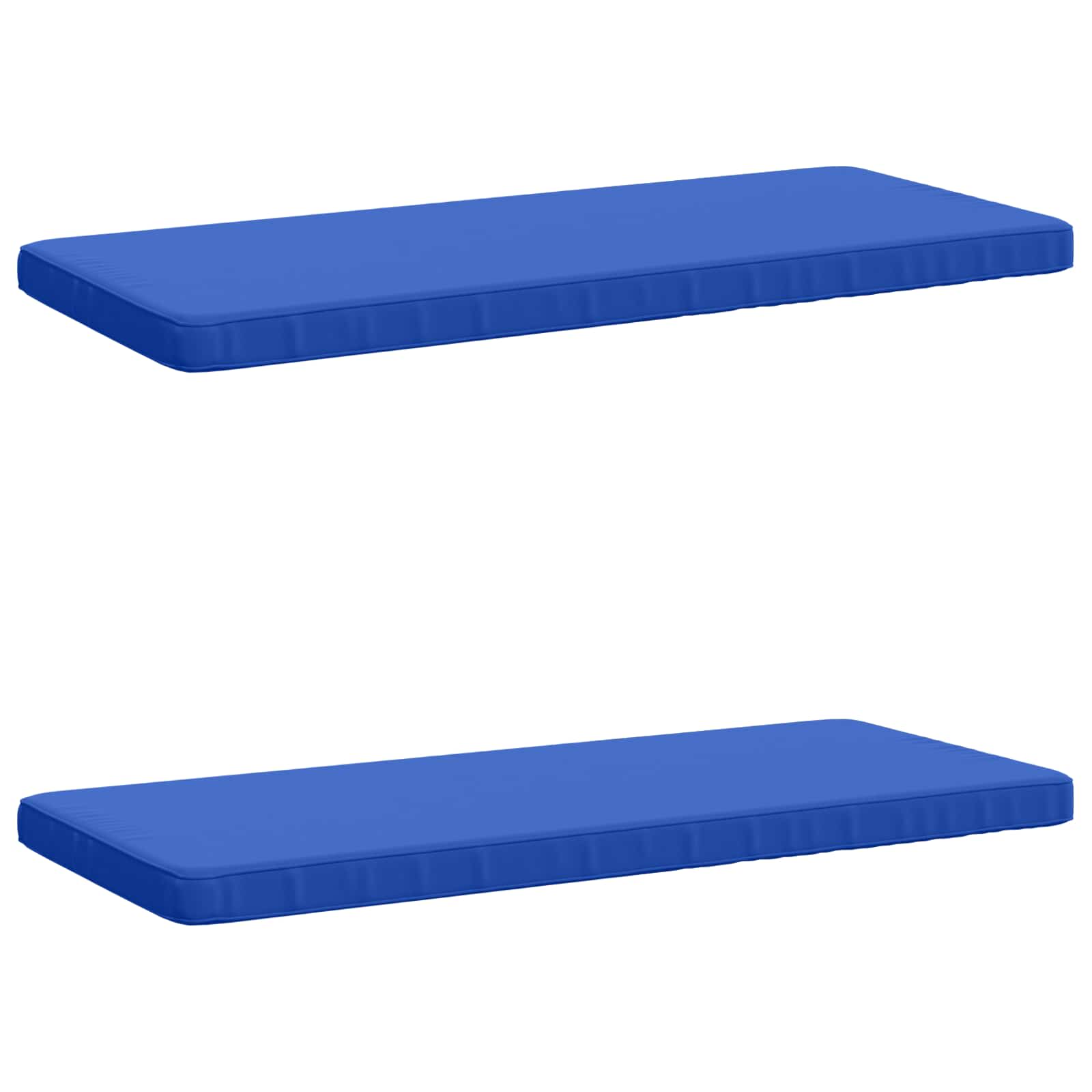 2-delige Bankkussens VUGHT 2 st 100% Polyester Koninklijk Blauw image 2