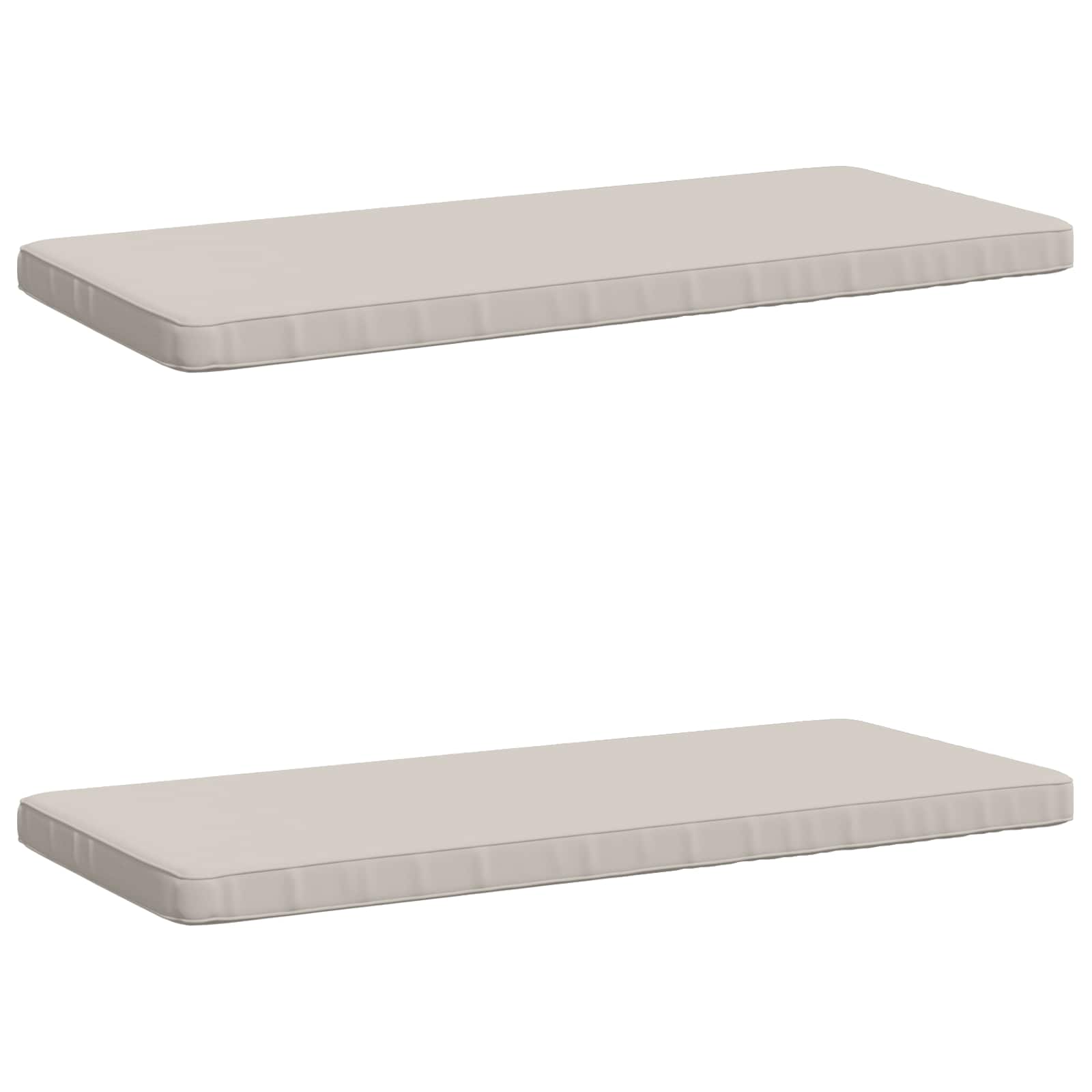 2-delige Bankkussens VUGHT 2 st 100% Polyester Wit image 1