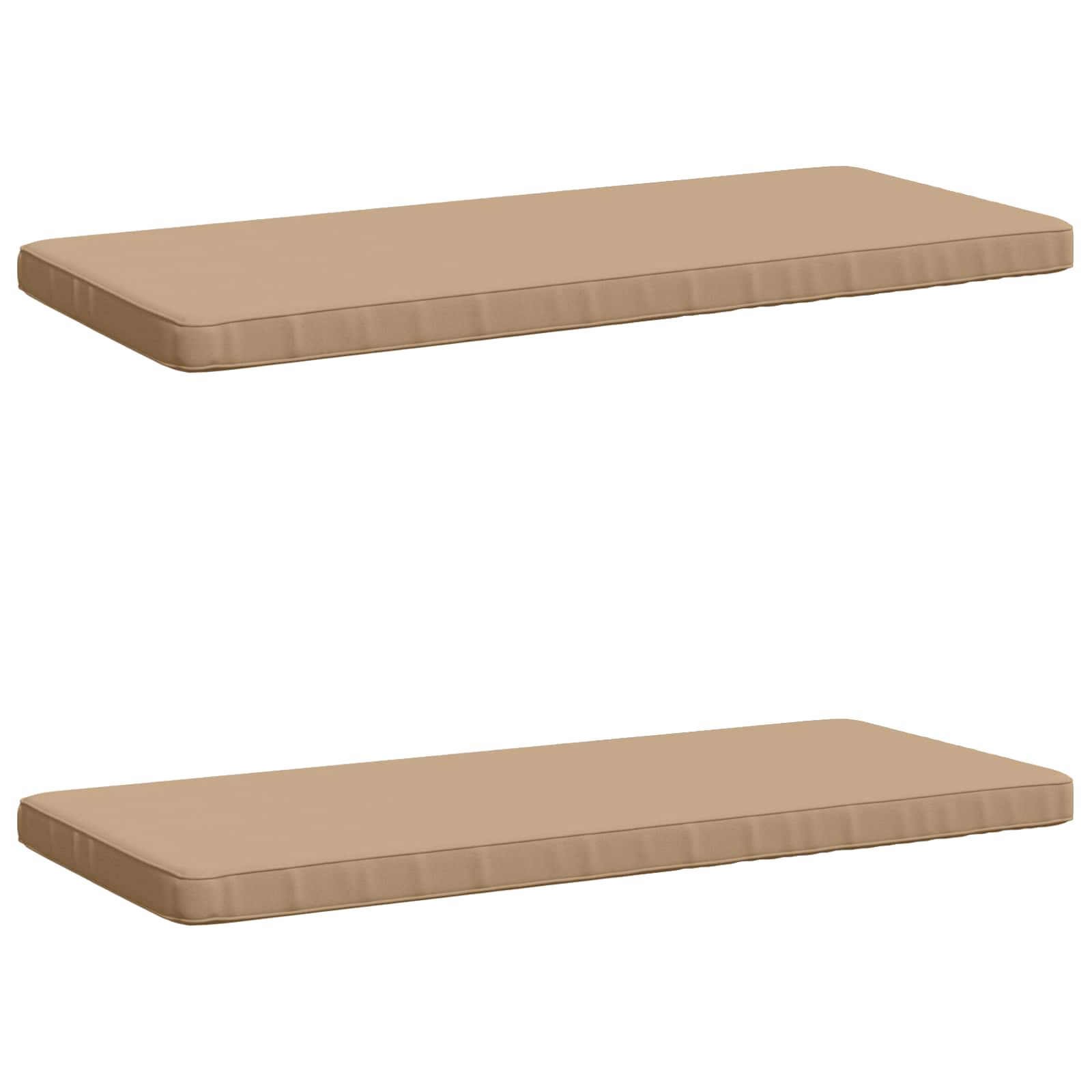 2-delige Bankkussens VUGHT 2 st 100% Polyester Zand image 1