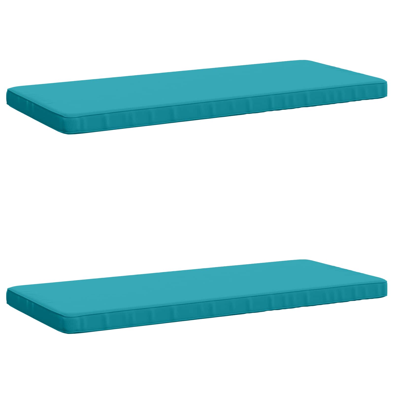 2-delige Bankkussens VUGHT 2 st 100% Polyester Turquoise image 2