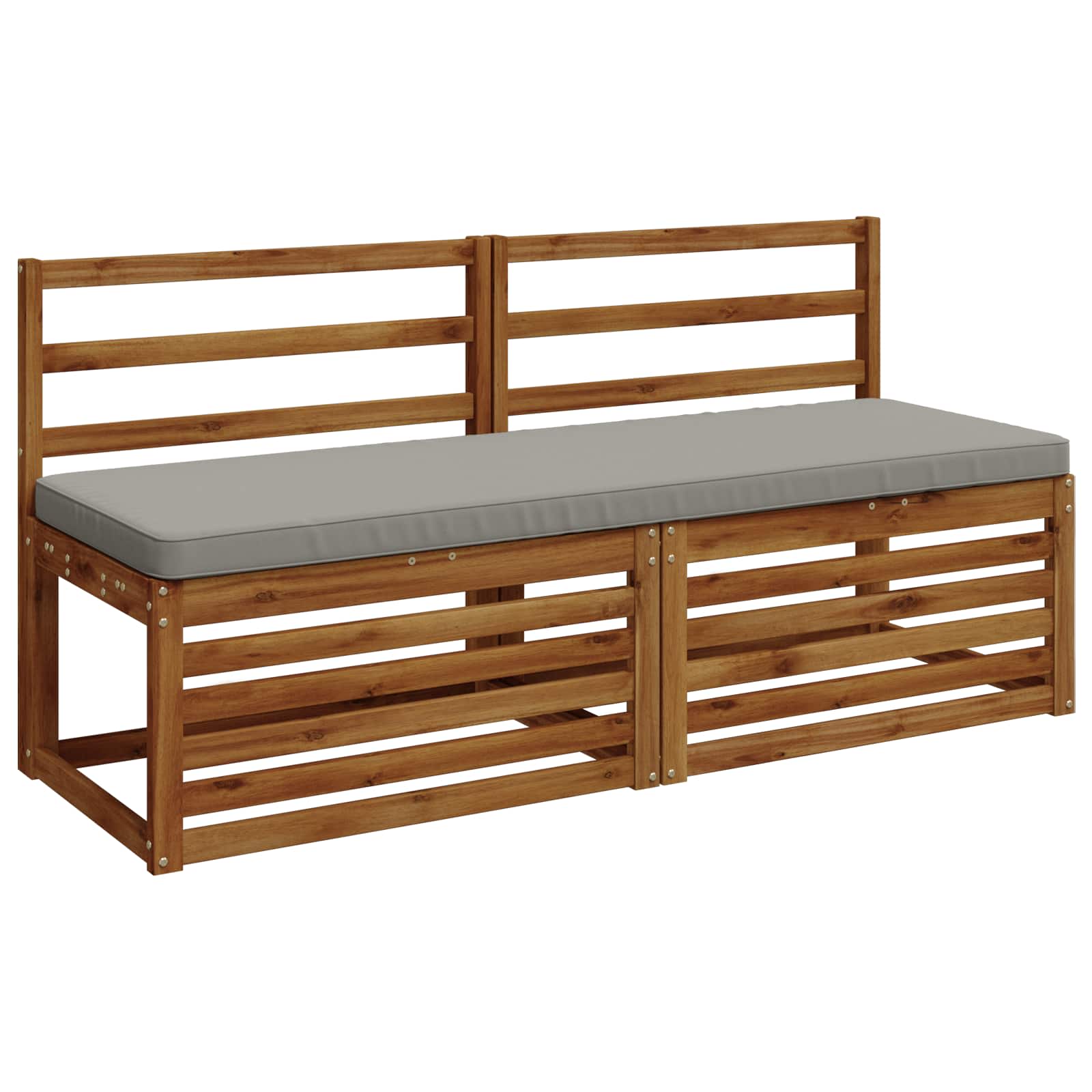 1-delig Bankkussen VUGHT 100% Polyester Grijs 140 x 50 x 5 cm image 2