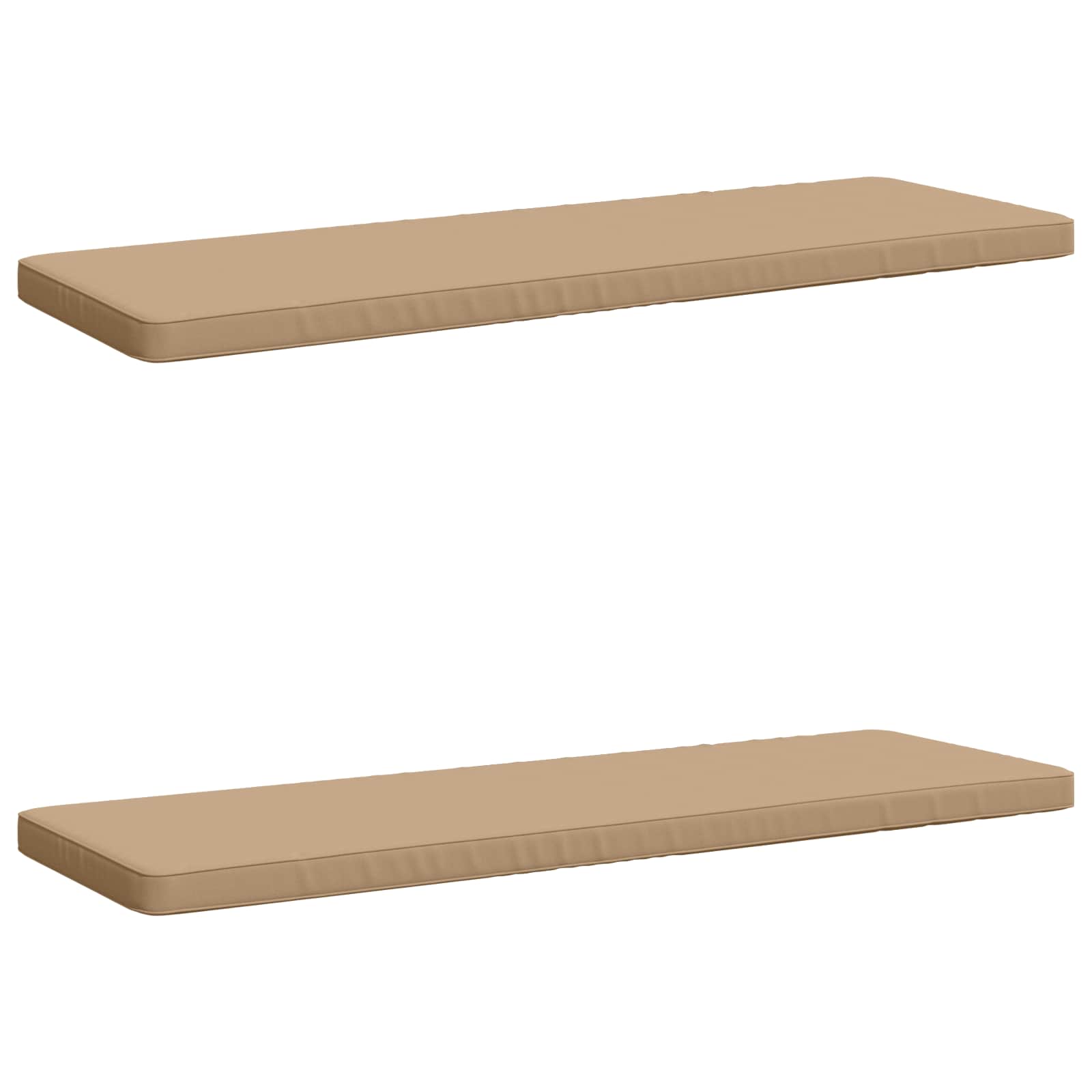 2-delige Bankkussens VUGHT 2 st 100% Polyester Zand image 1