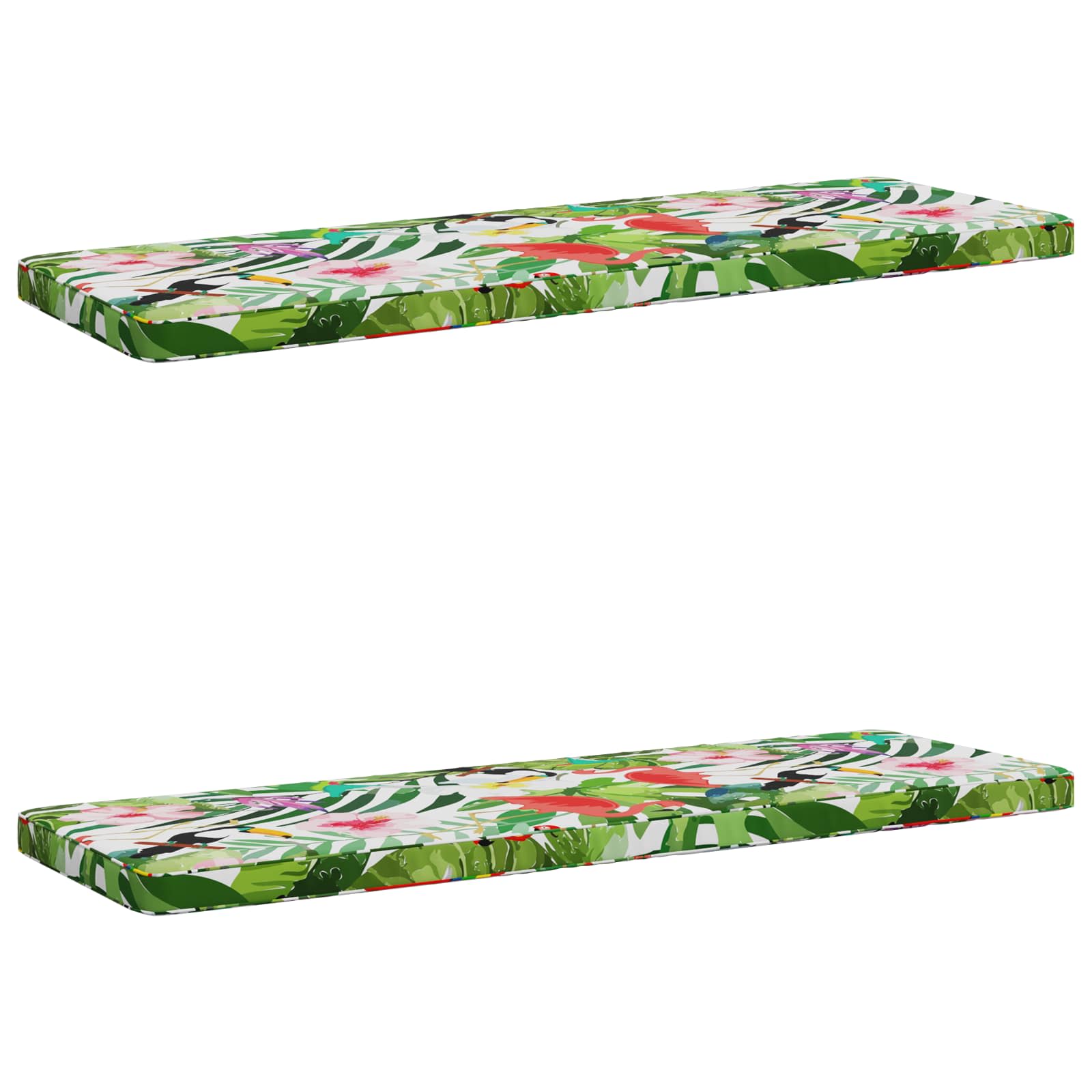 2-delige Bankkussens VUGHT 2 st 100% Polyester Meerkleurig image 1