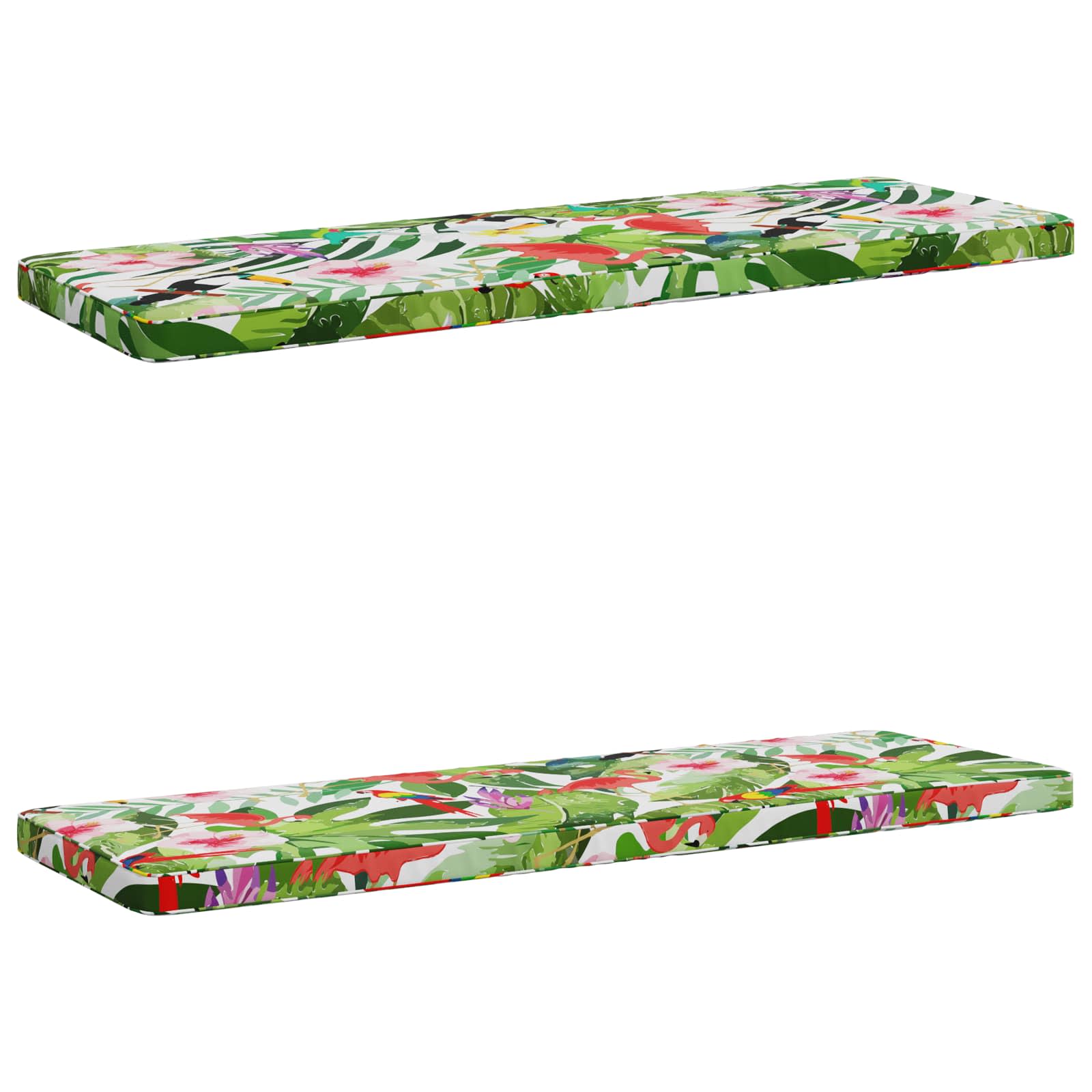 vidaXL 2-dielne podušky na lavicu VUGHT 2 ks 100% polyester