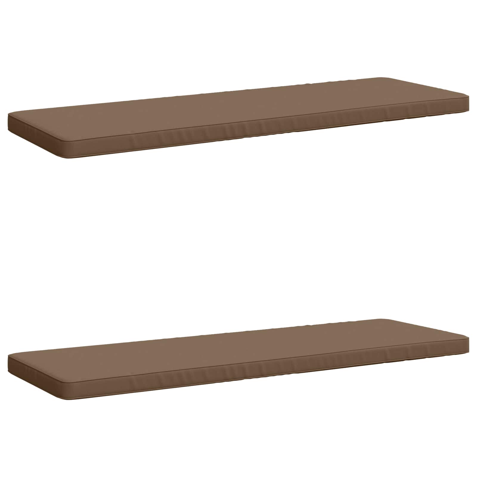 2-delige Bankkussens VUGHT 2 st 100% Polyester Taupe image 1