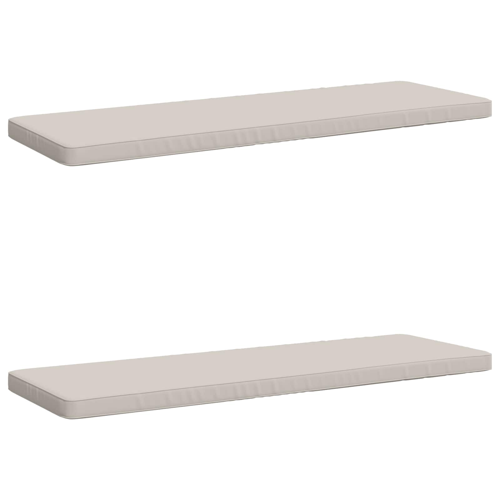 2-delige Bankkussens VUGHT 2 st 100% Polyester Wit image 1
