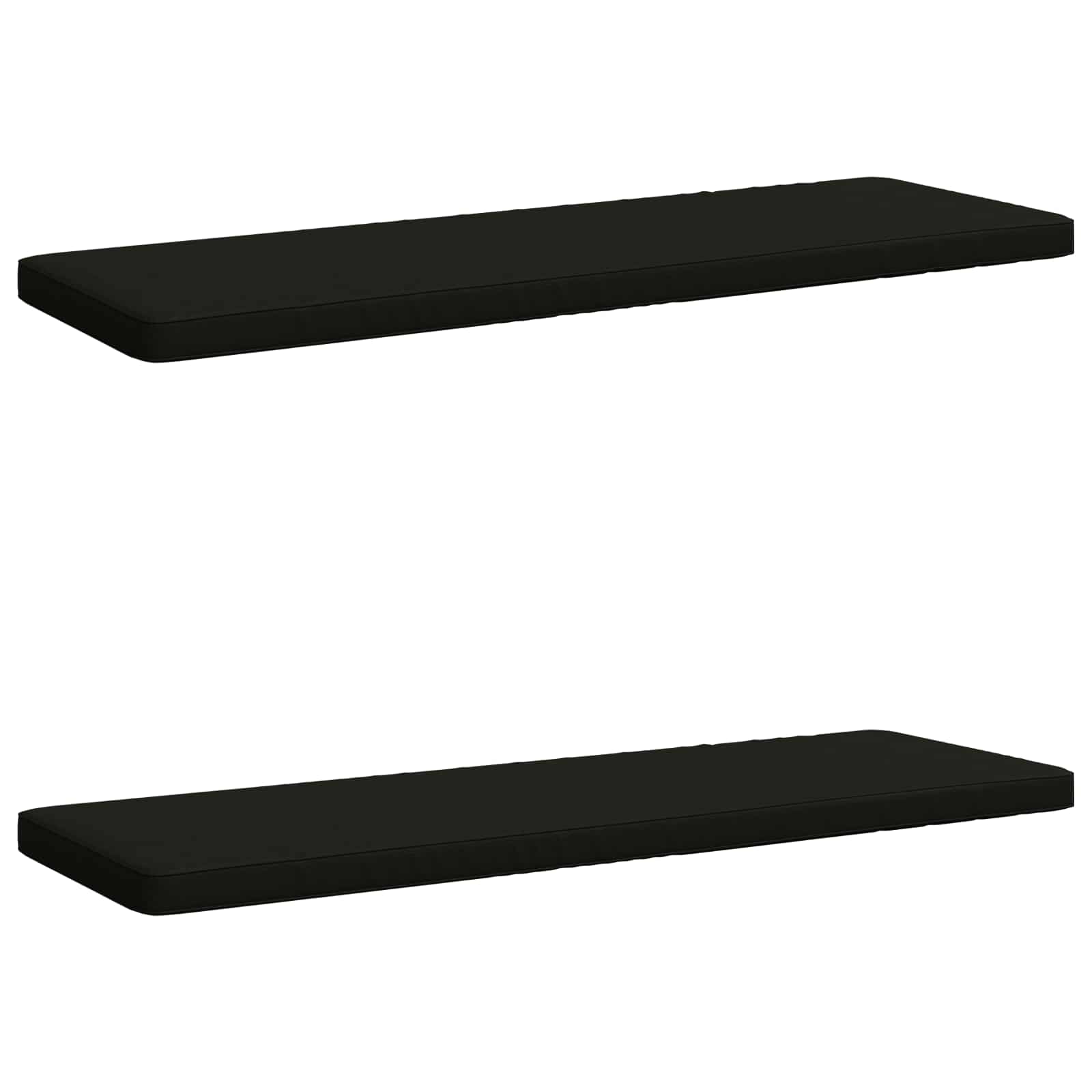 2-delige Bankkussens VUGHT 2 st 100% Polyester Zwart image 2