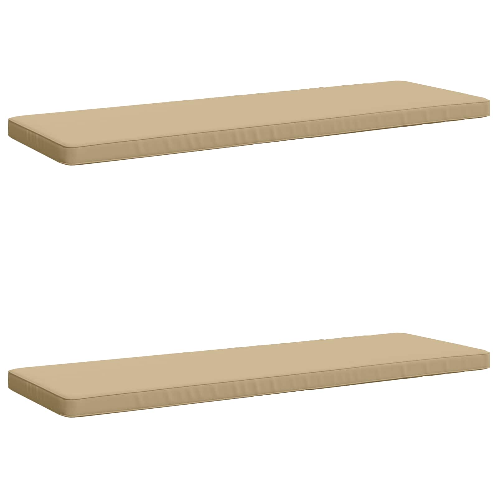 2-delige Bankkussens VUGHT 2 st 100% Polyester Beige image 2