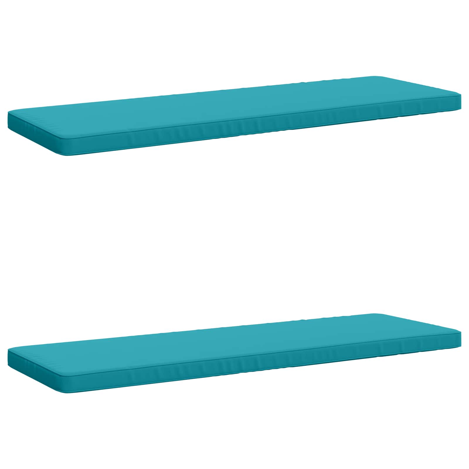 2-delige Bankkussens VUGHT 2 st 100% Polyester Turquoise image 2