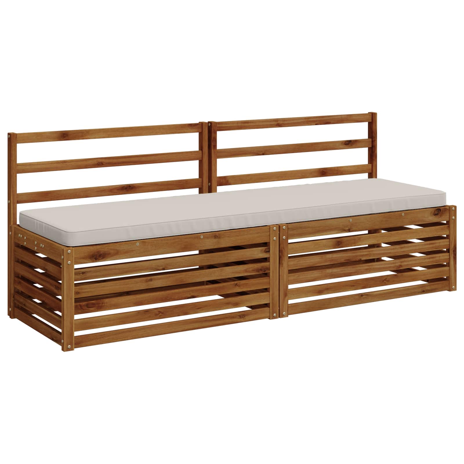1-delig Bankkussen VUGHT 100% Polyester Wit 170 x 50 x 5 cm image 2