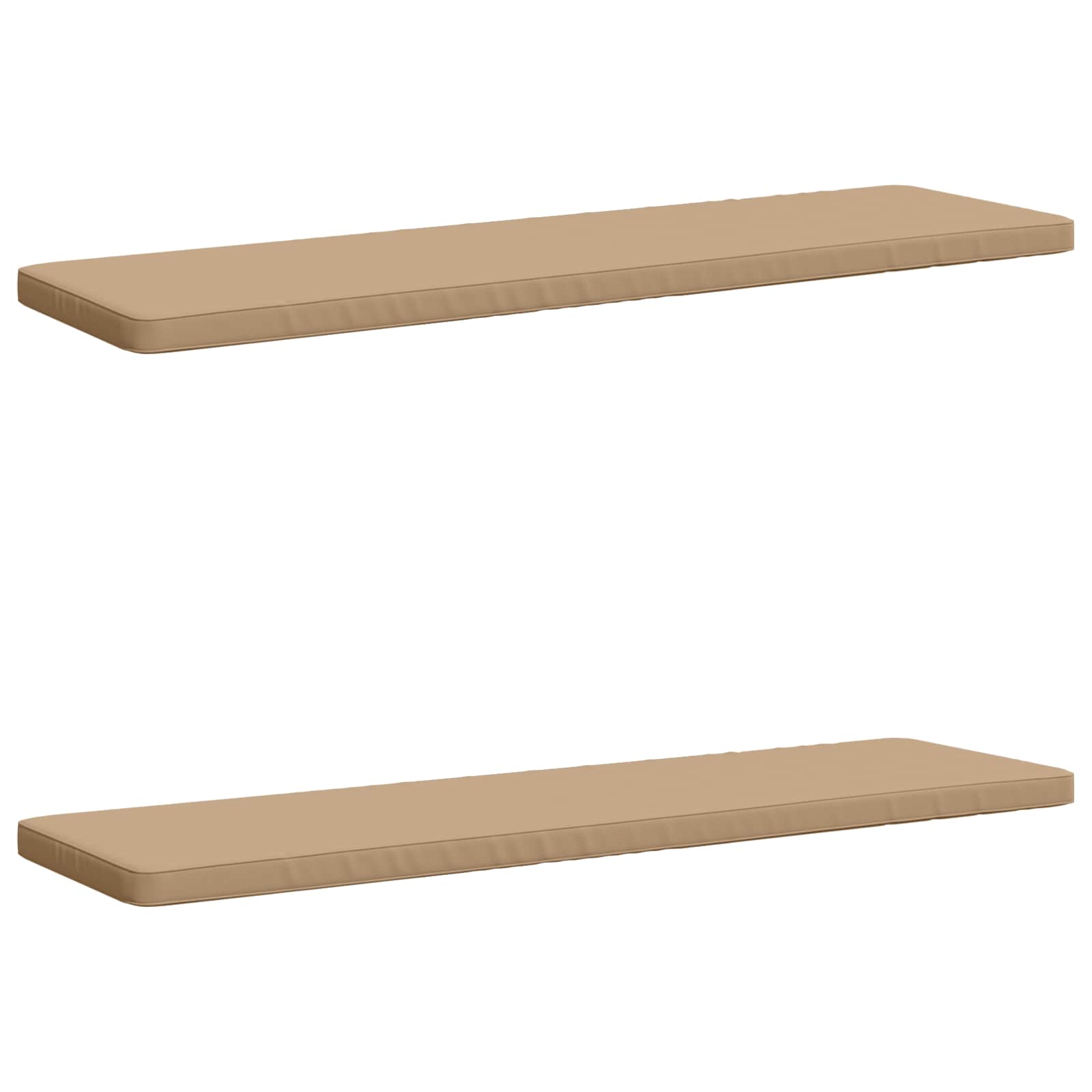 2-delige Bankkussens VUGHT 2 st 100% Polyester Zand image 1