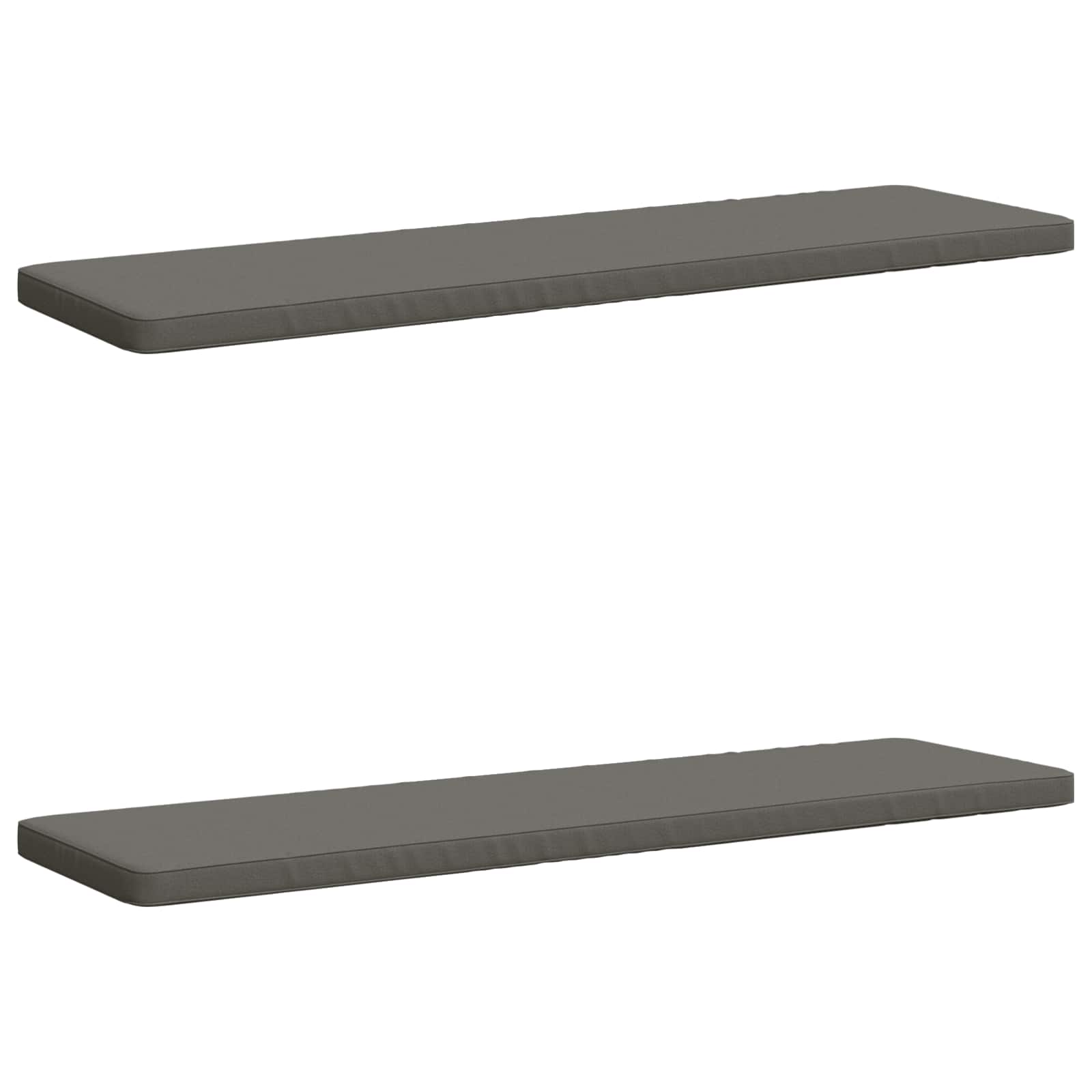 vidaXL 2-dielne podušky na lavicu VUGHT 2 ks 100% polyester Sivá