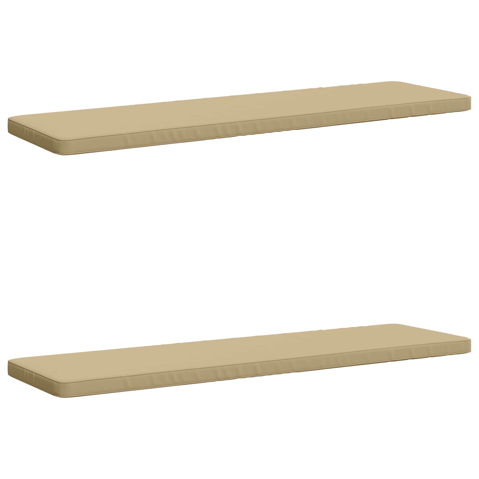 2-delige Bankkussens VUGHT 2 st 100% Polyester Beige image 1