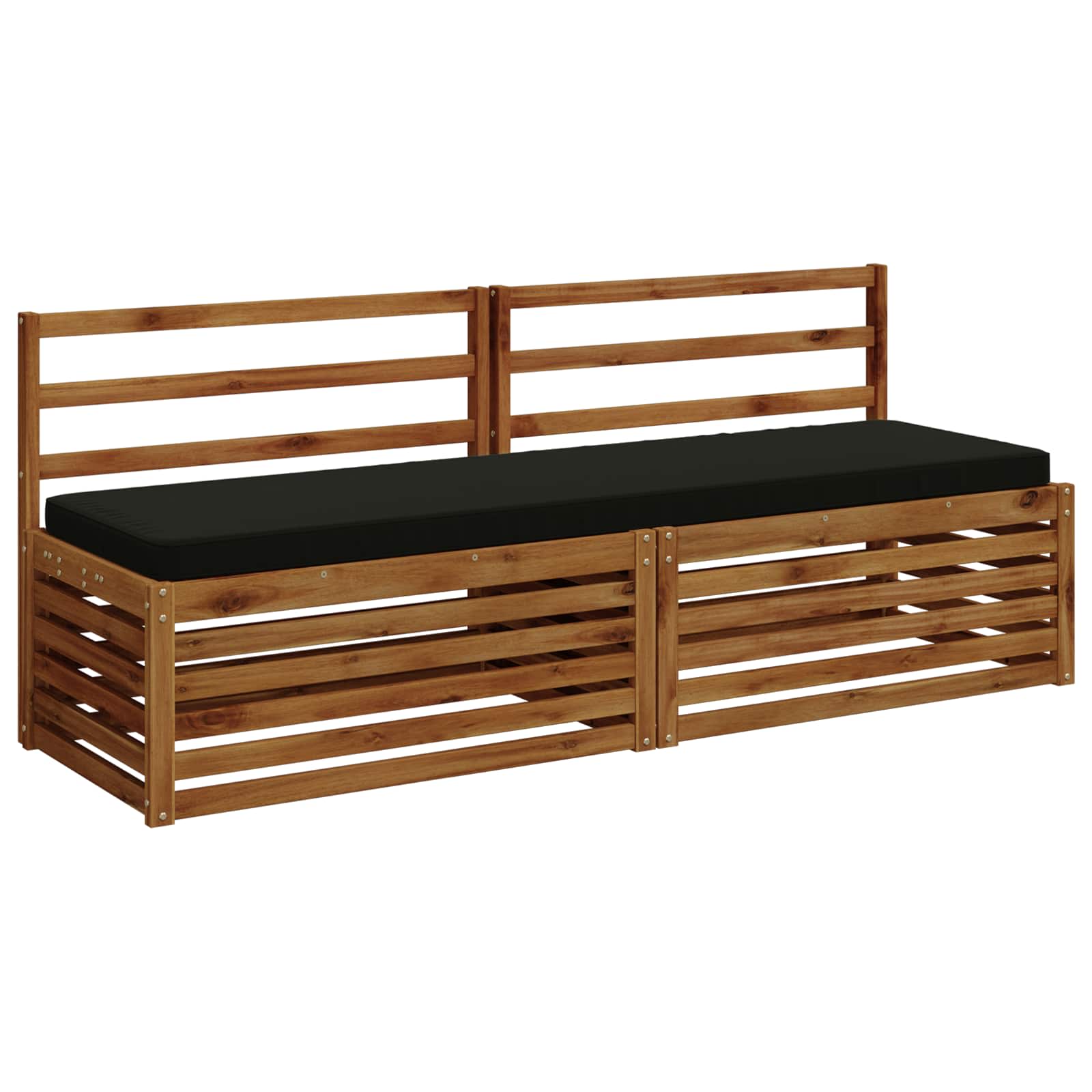 1-delig Bankkussen VUGHT 100% Polyester Zwart 170 x 50 x 5 cm image 2