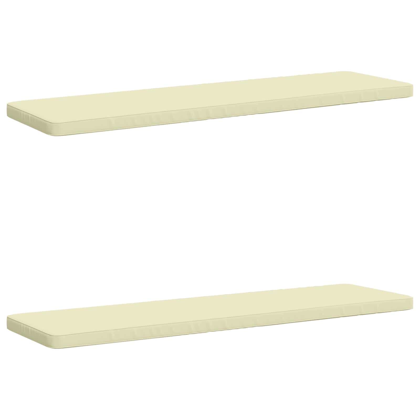 2-delige Bankkussens VUGHT 2 st 100% Polyester Crèmekleurig image 1