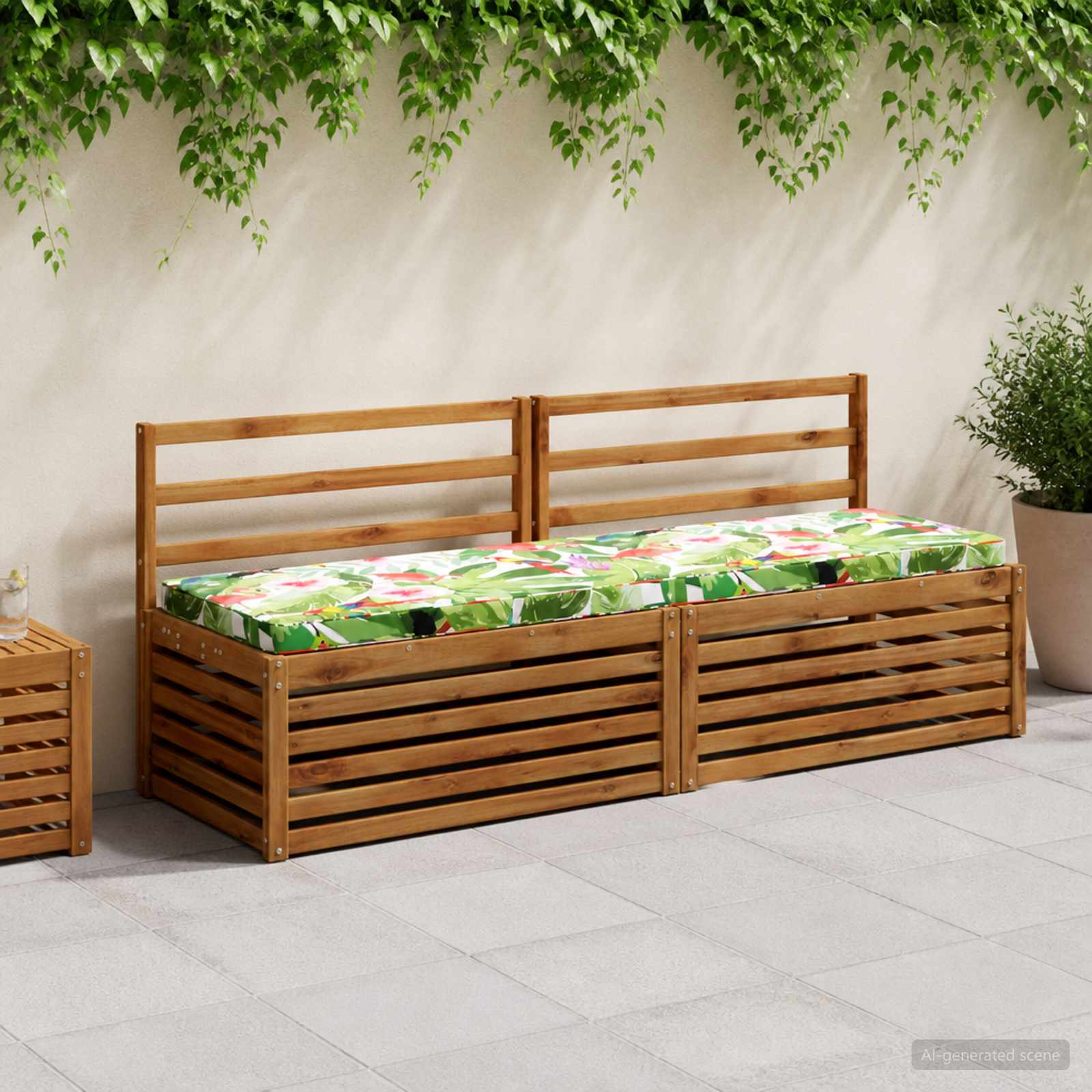 2-delige Bankkussens VUGHT 2 st 100% Polyester Meerkleurig image 1