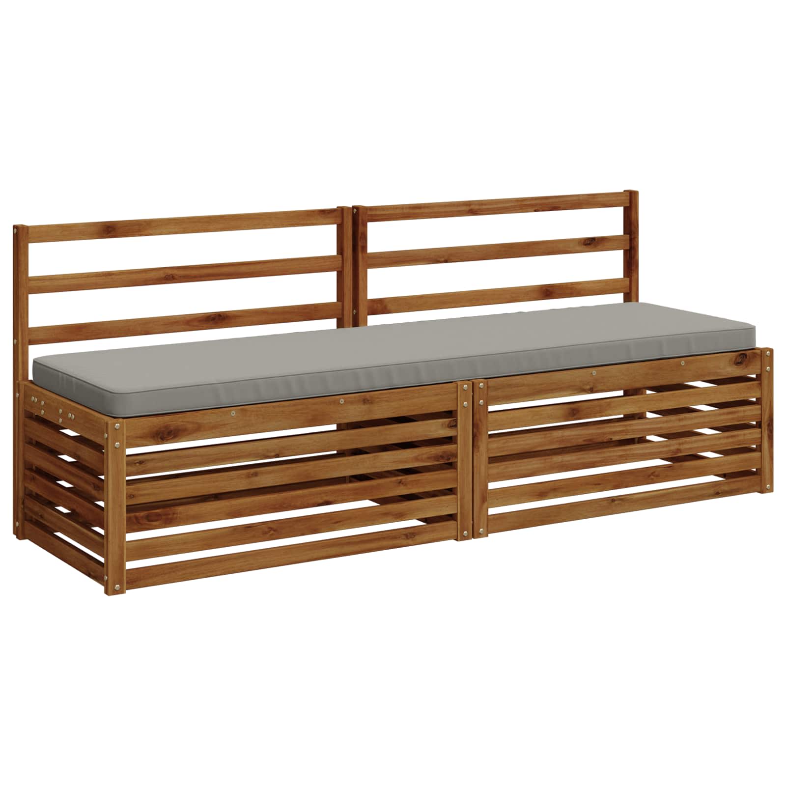 1-delig Bankkussen VUGHT 100% Polyester Grijs 170 x 50 x 5 cm image 2